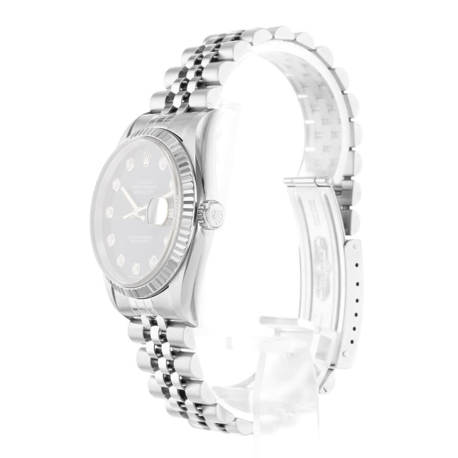 Pre-owned Rolex Datejust 36 Automatic Chronometer Diamond Blue Dial Men's Watch 16234 BLDJ - 5