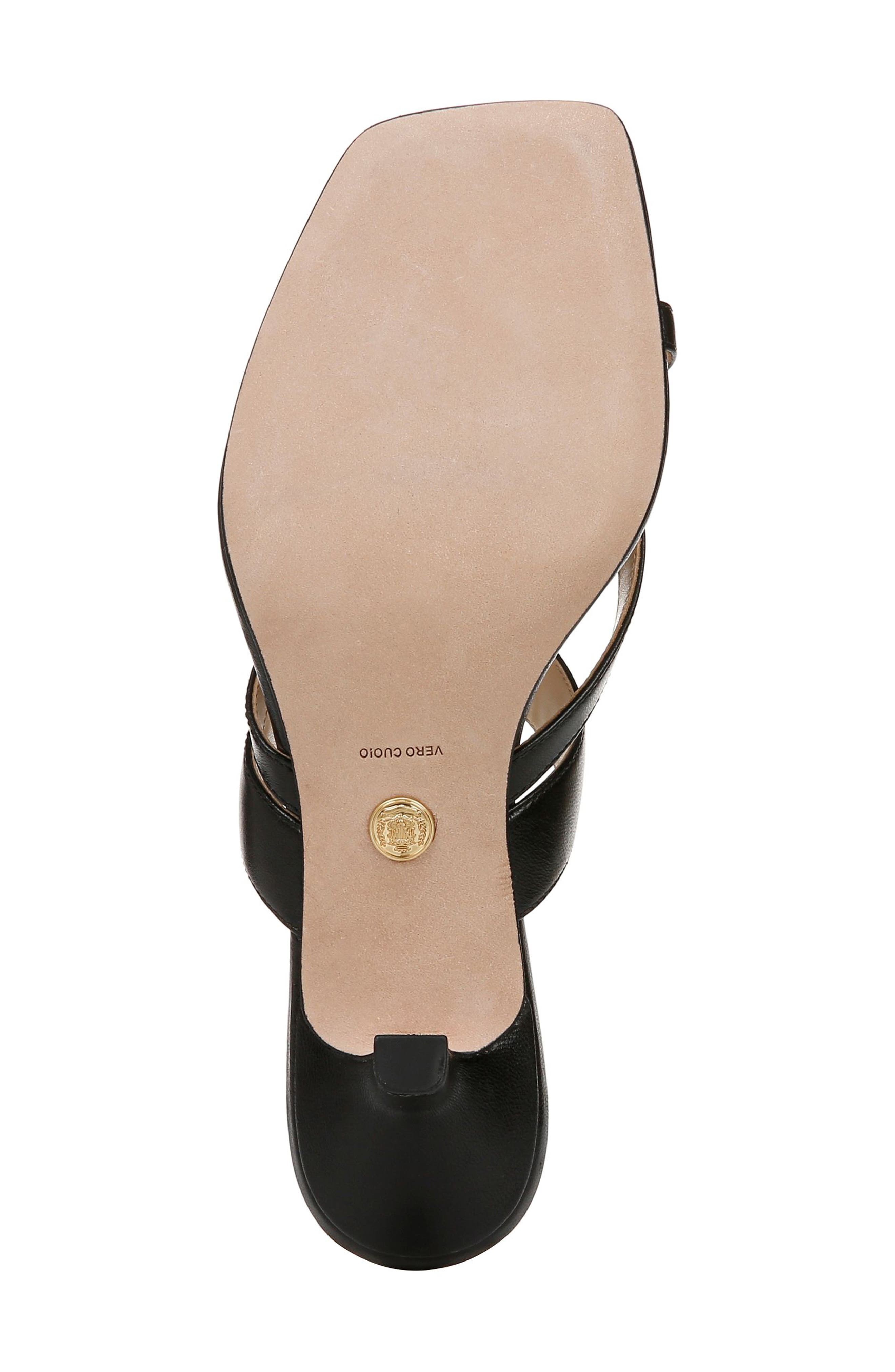 Veronica Beard Alanis Kitten Heel Slide Sandal in Black at Nordstrom - 6