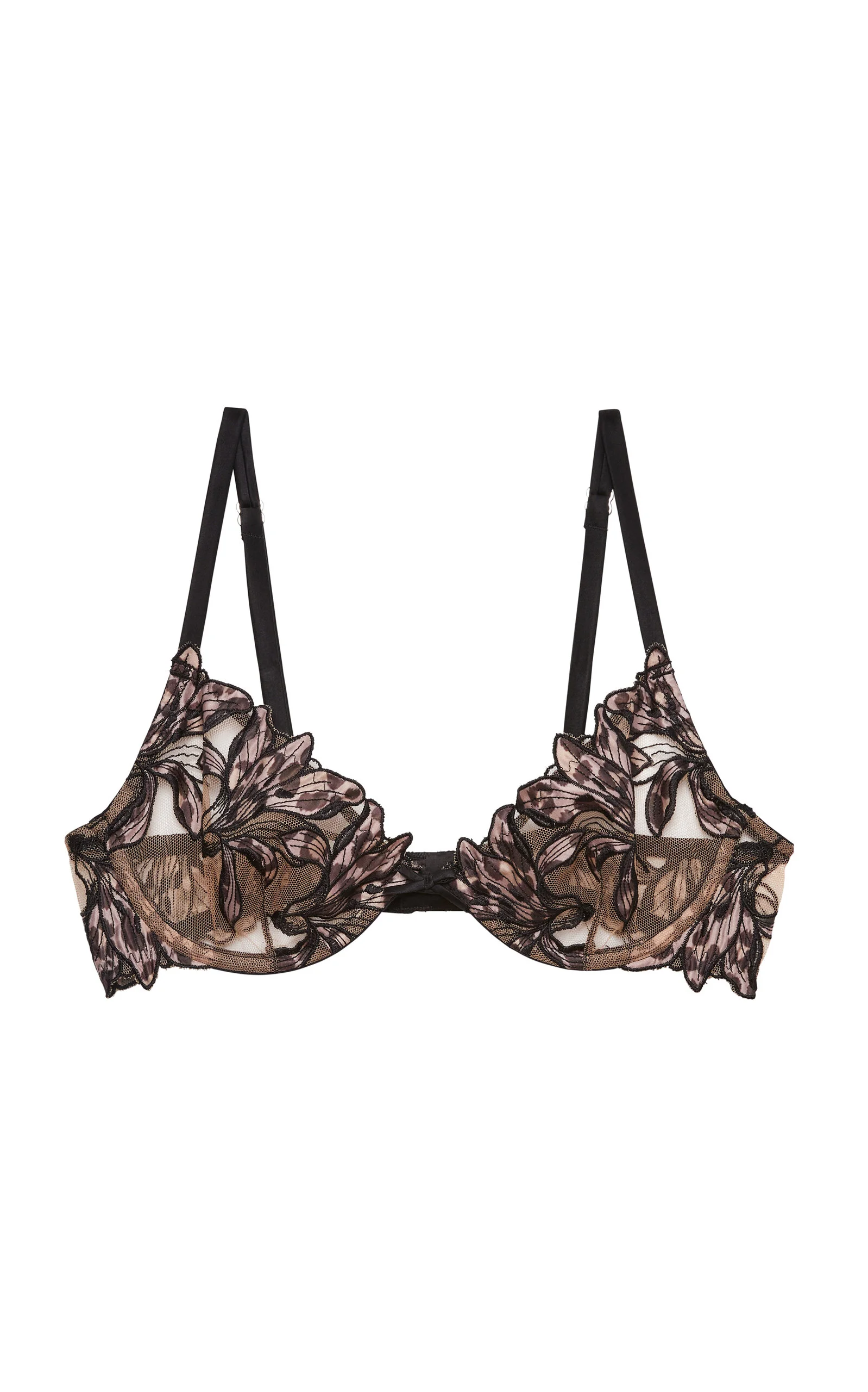 Lily Embroidered Demi Bra animal - 1