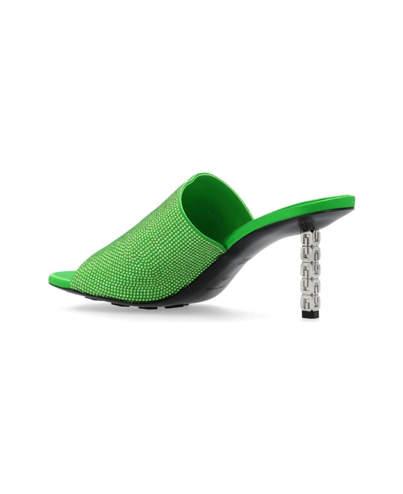 G Cube Embellished Mules - 3