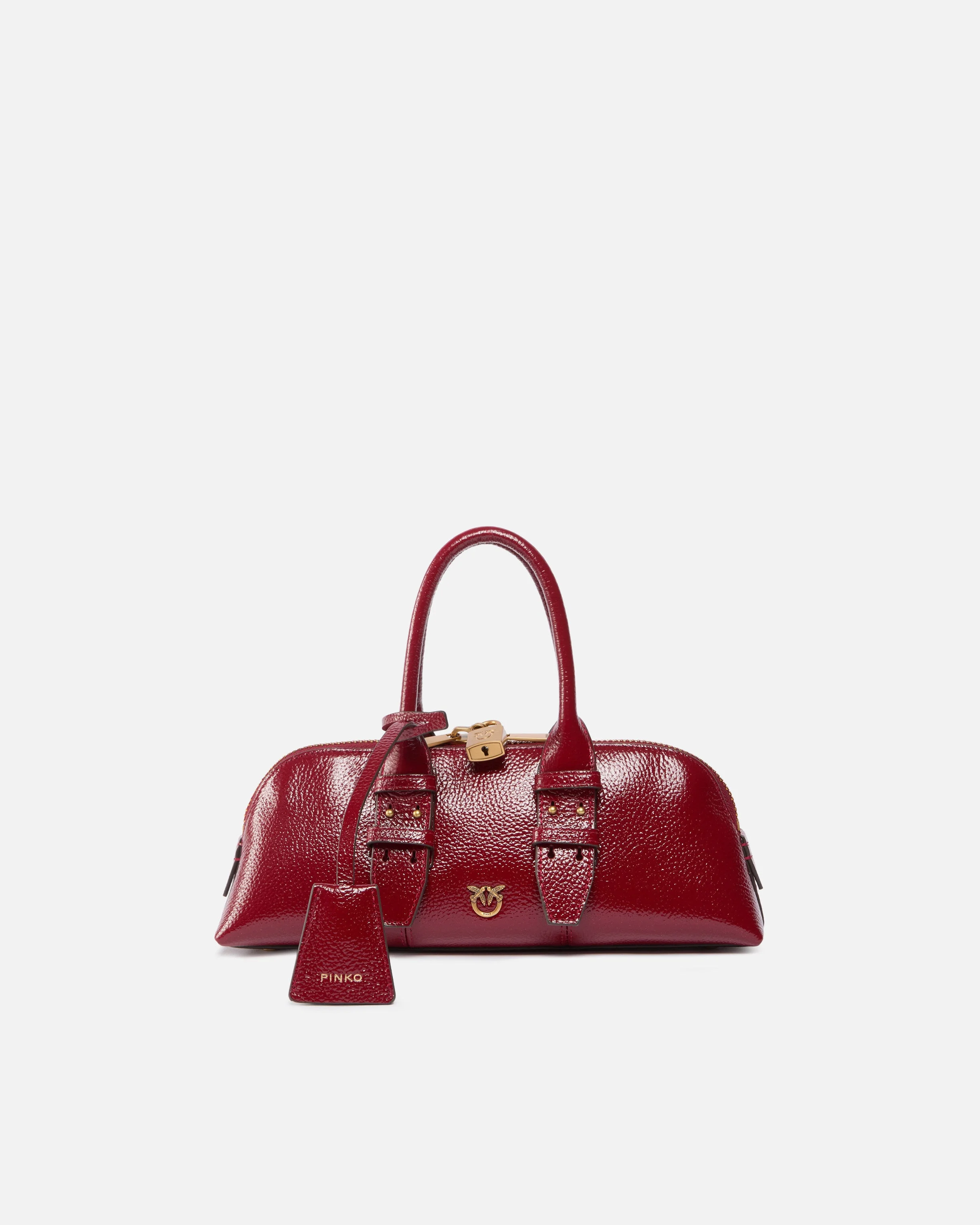 SMALL ESCAPE BAG HORIZONTAL HANDBAG IN TUMBLED LEATHER - 1