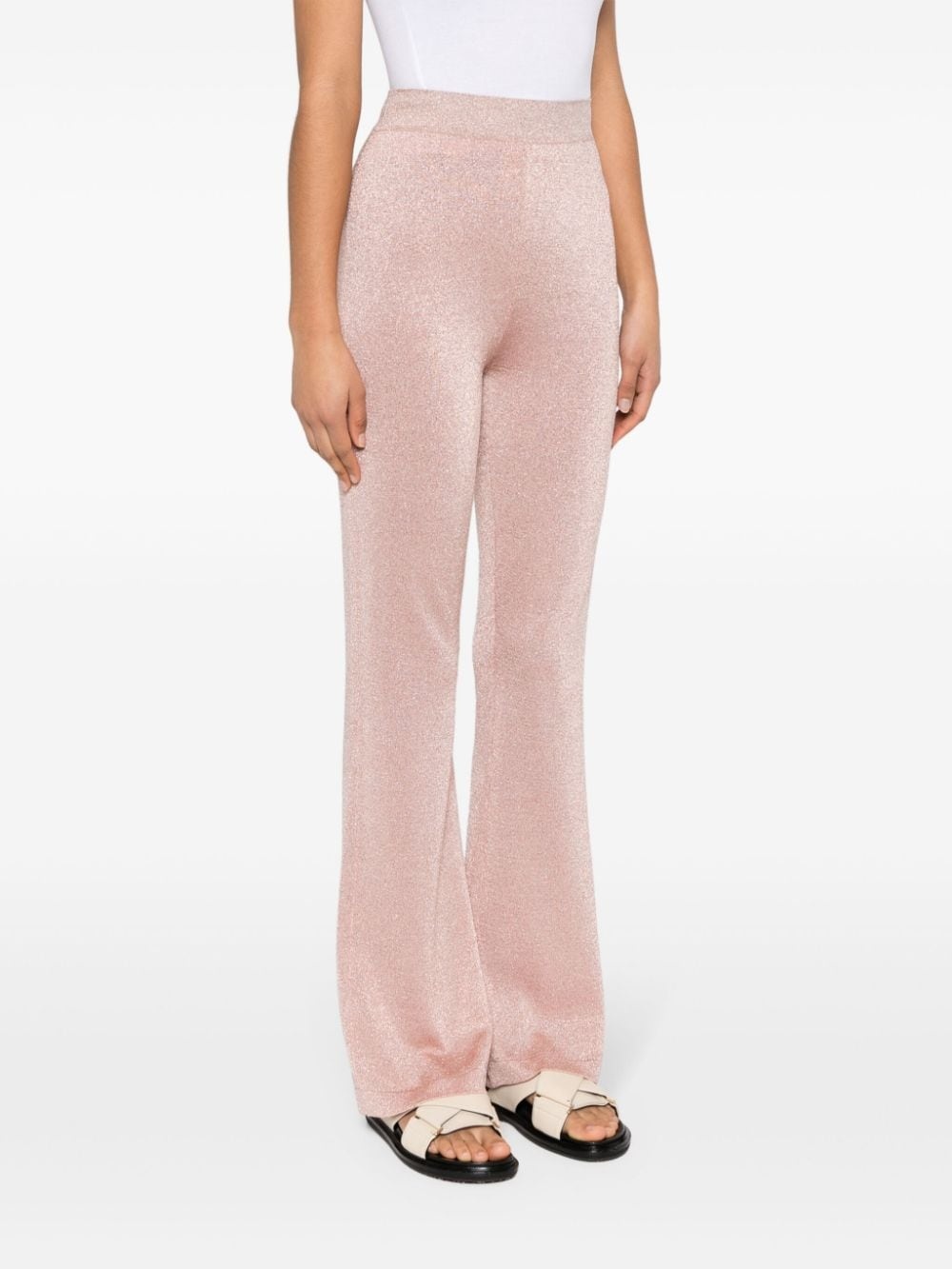 straight-leg Lurex trousers - 3