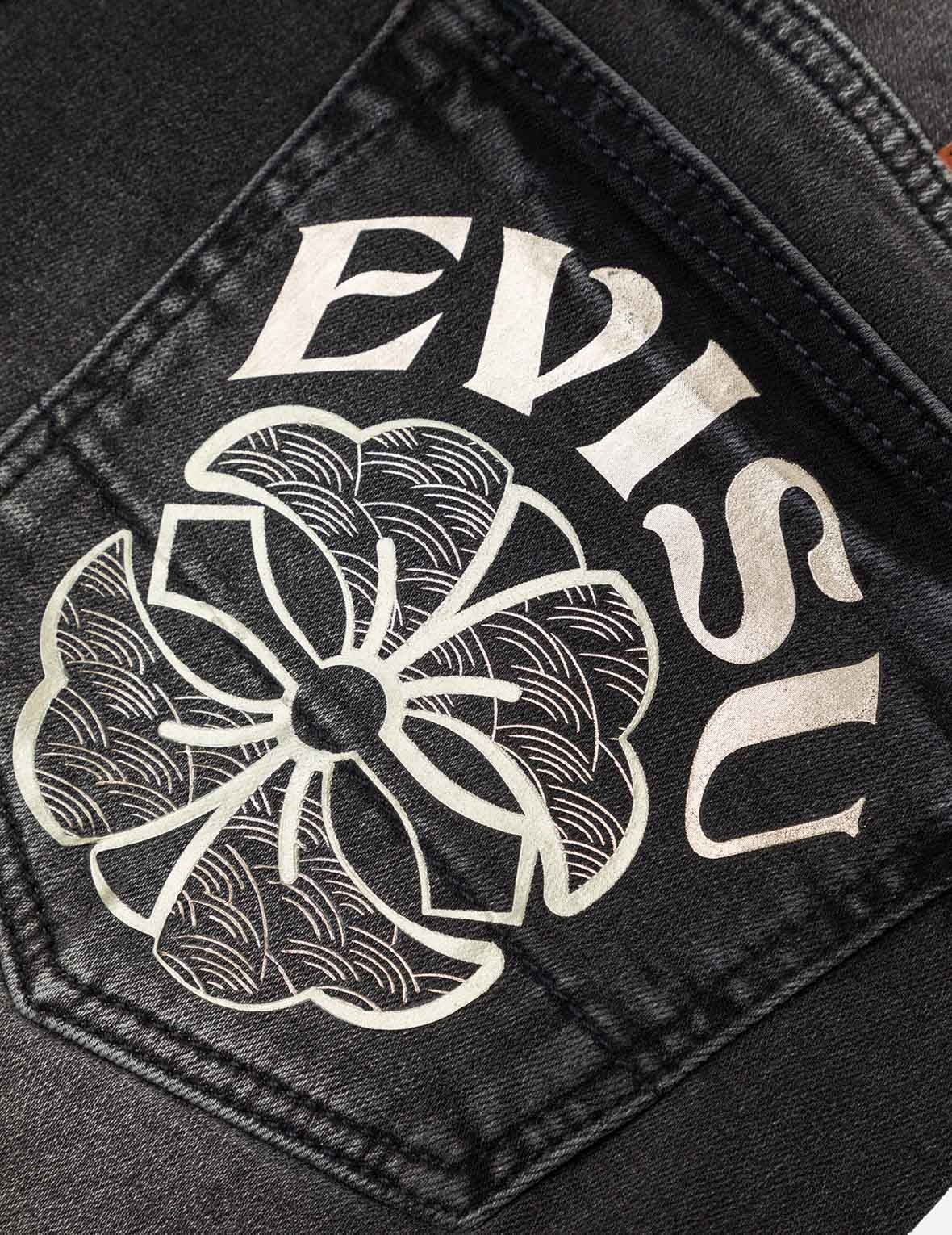 Seagull and Kamon Print Flex Skinny Denim Jeans #2028 - 5