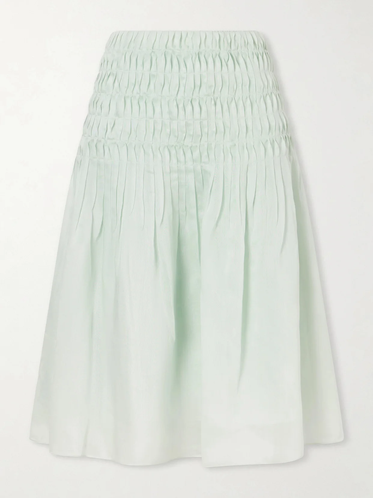 Florence Ruched Lyocell And Silk-blend Skirt - 1