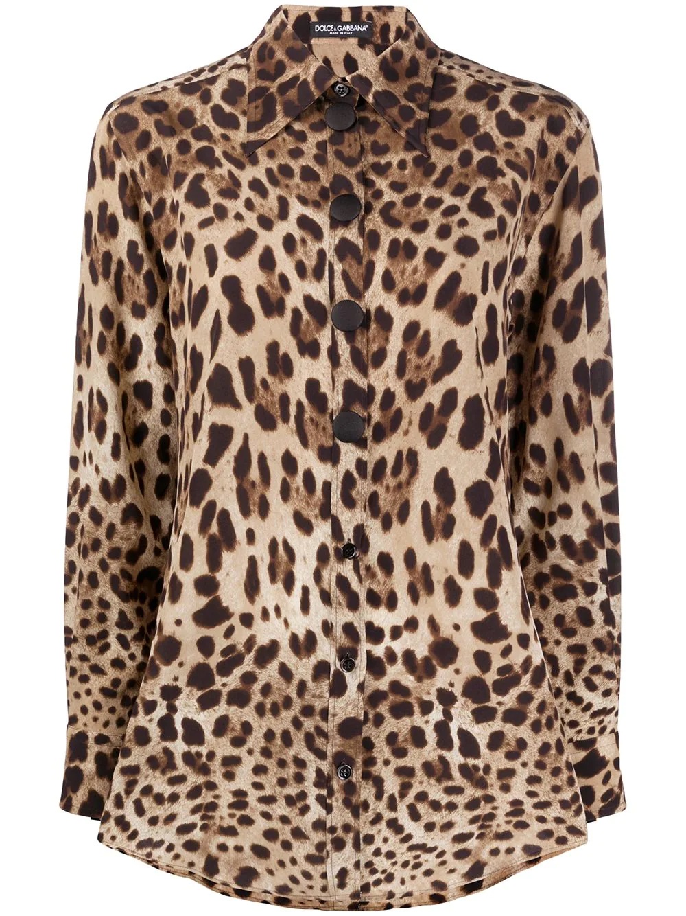 leopard print blouse - 1