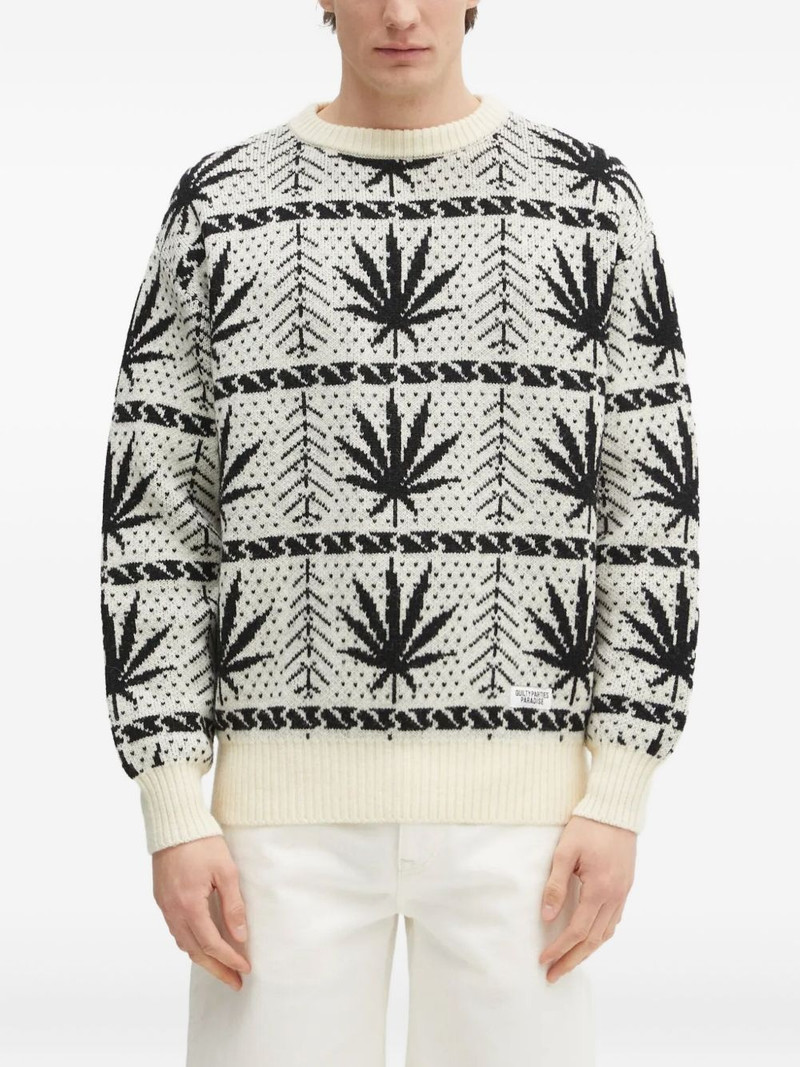 leaf-pattern sweater 1