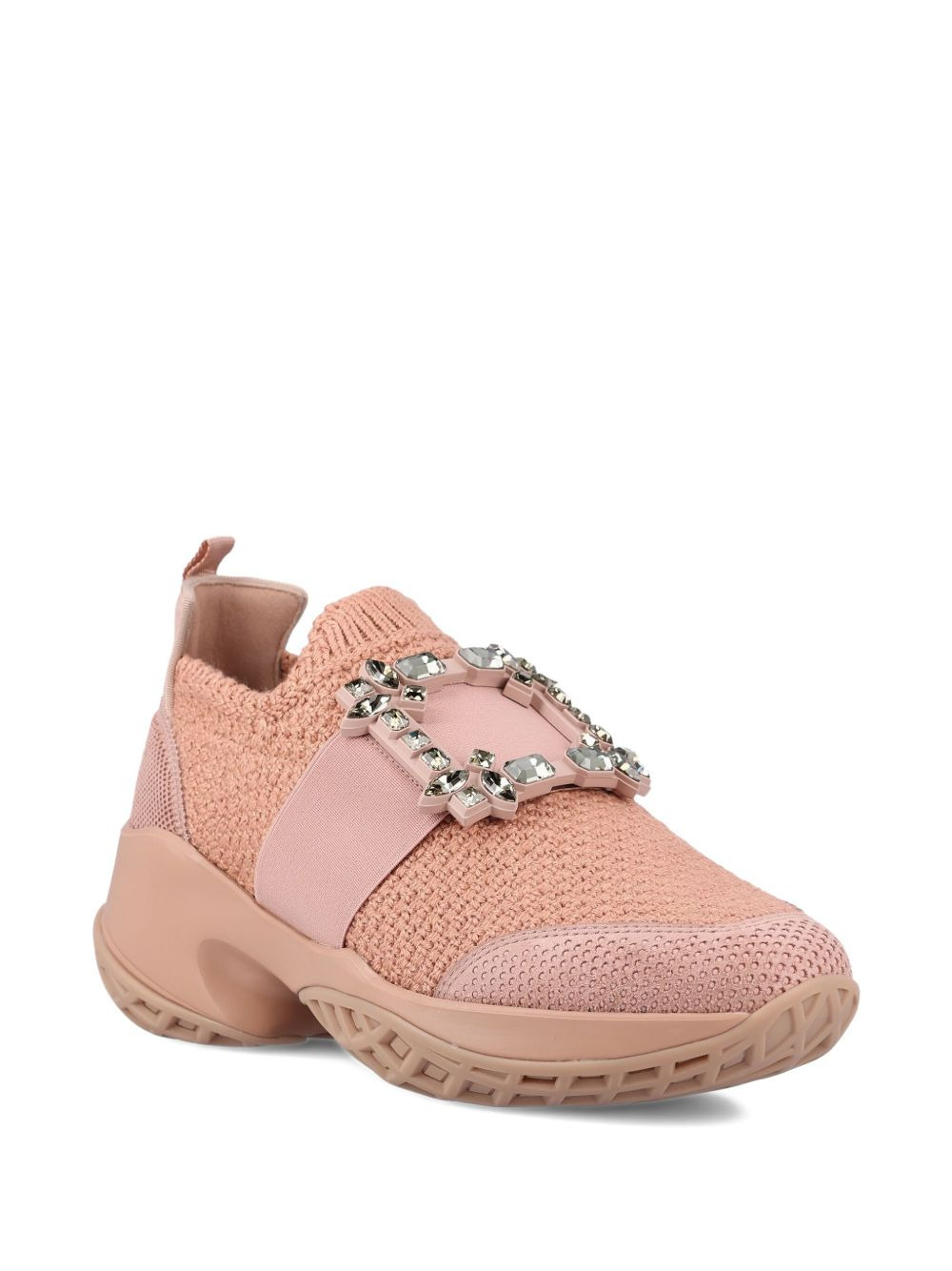 crystal-embellished buckle sneakers - 2