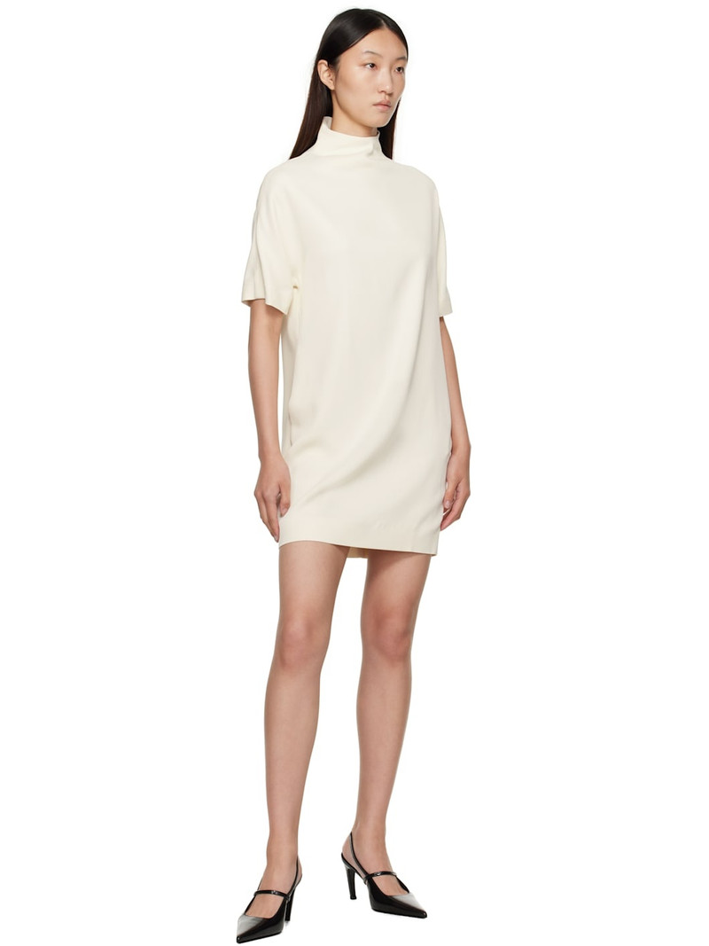 Loulou de Saison Off-White Elton Short Sleeves Minidress outlook