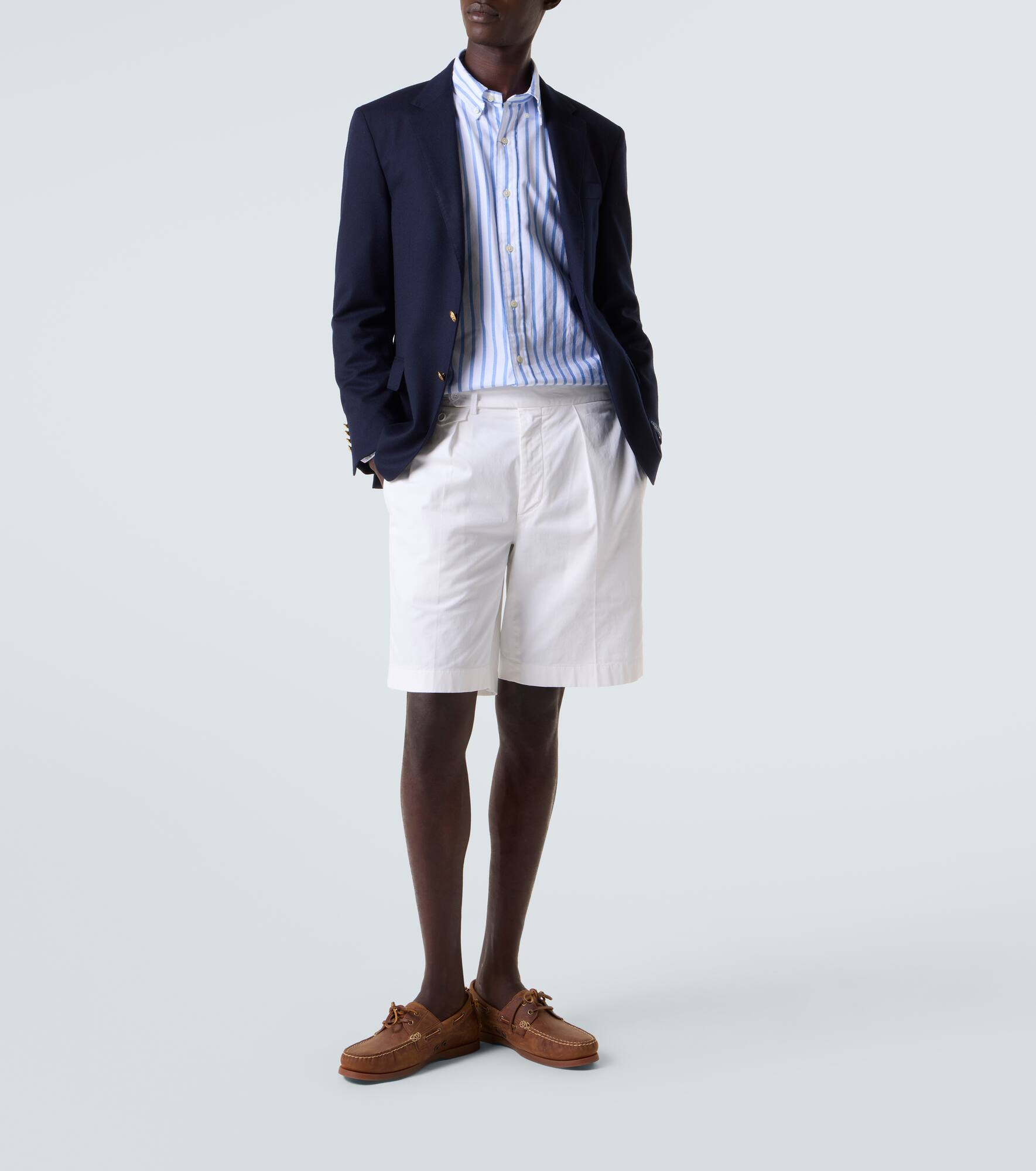 Cotton-blend shorts - 2