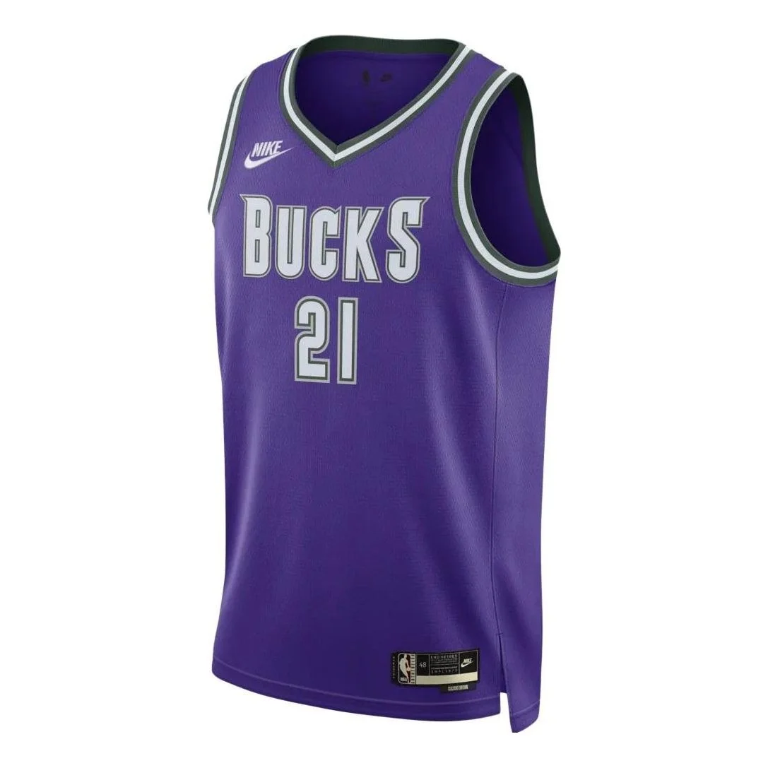 Nike x NBA Milwaukee Bucks Classic Edition 스윙맨 저지 '제루 홀리데이 21' DO9450-505 - 1