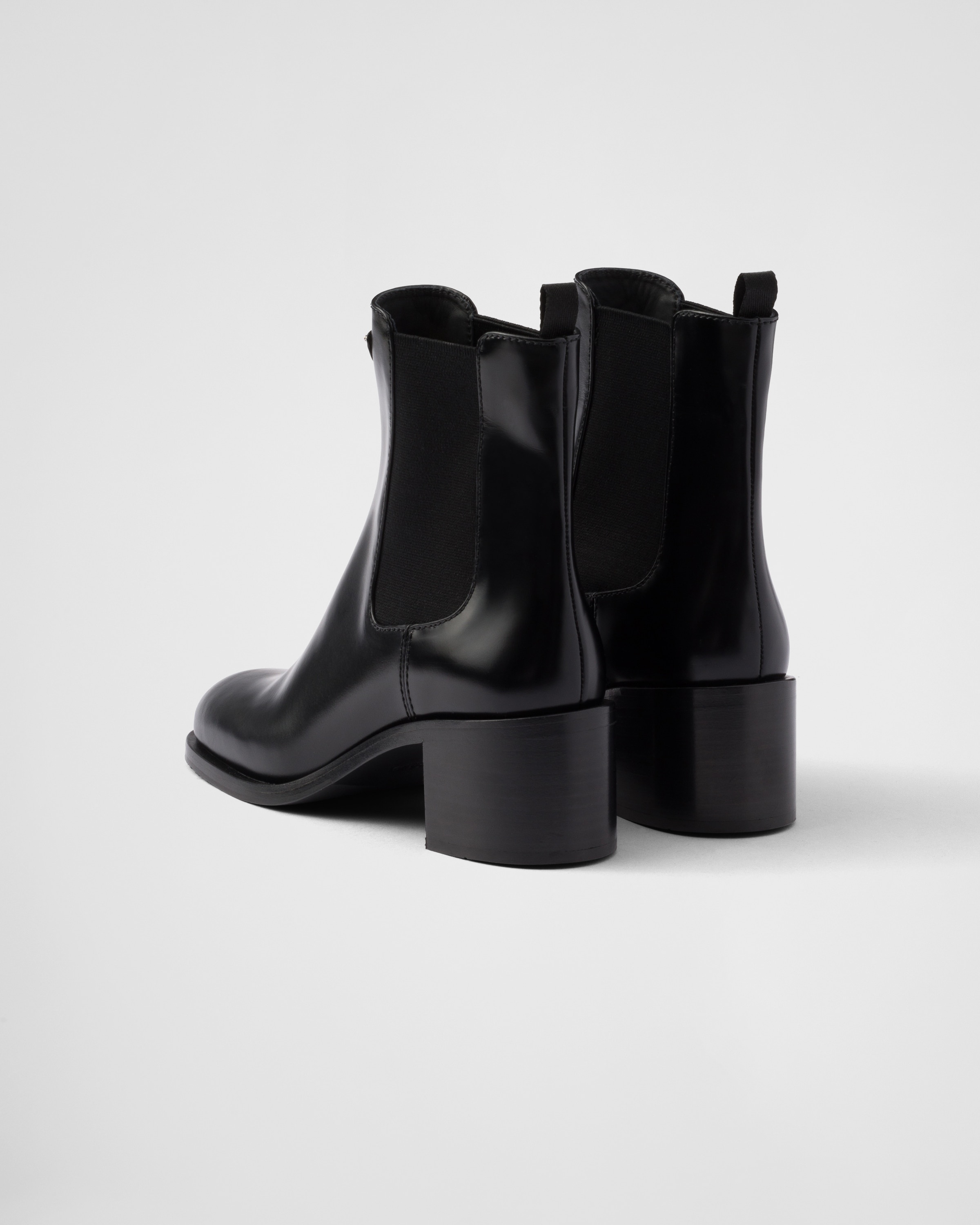Prada Brushed leather booties | REVERSIBLE