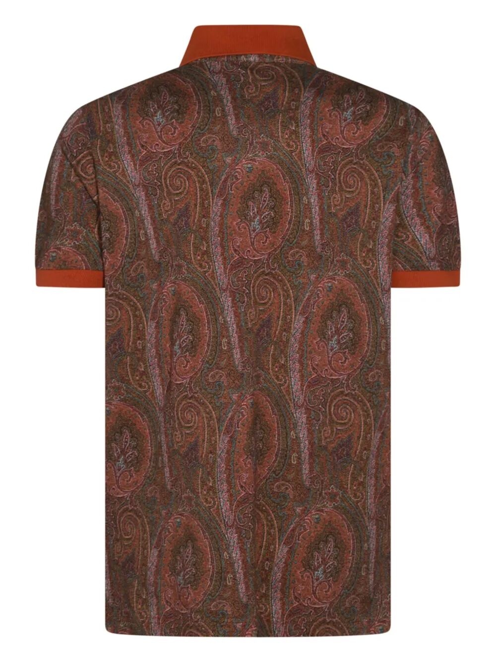All-Over Foliage Cotton Polo Shirt - 2