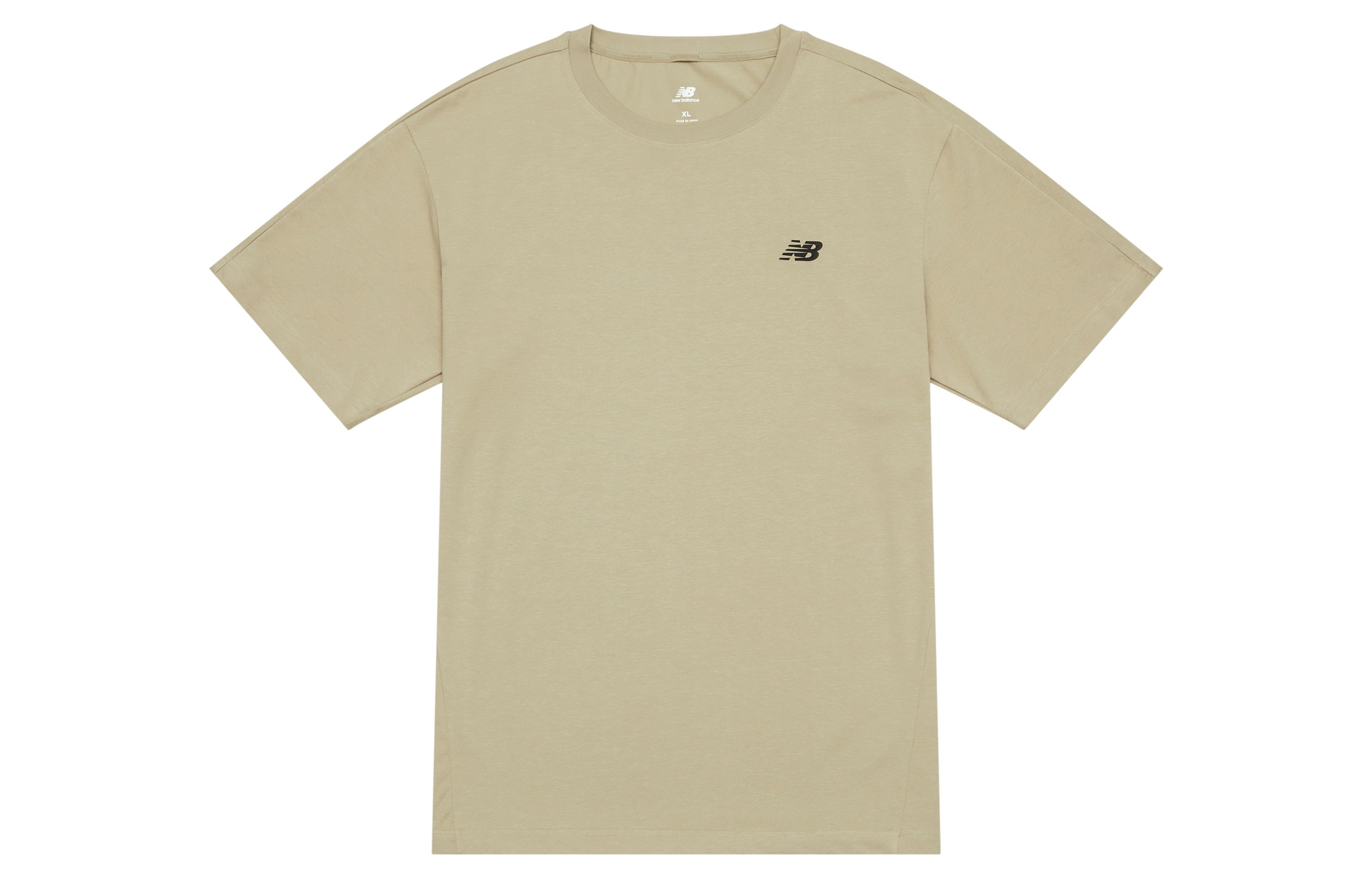New Balance NB Small Logo T-Shirt 'Beige' NEE24081-BWN - 2