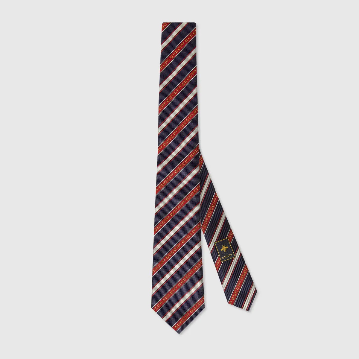 Gucci 100 stripe silk jacquard tie - 1