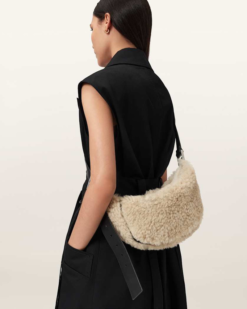 ALLSAINTS LUNA SHEARLING CROSSBODY BAG outlook