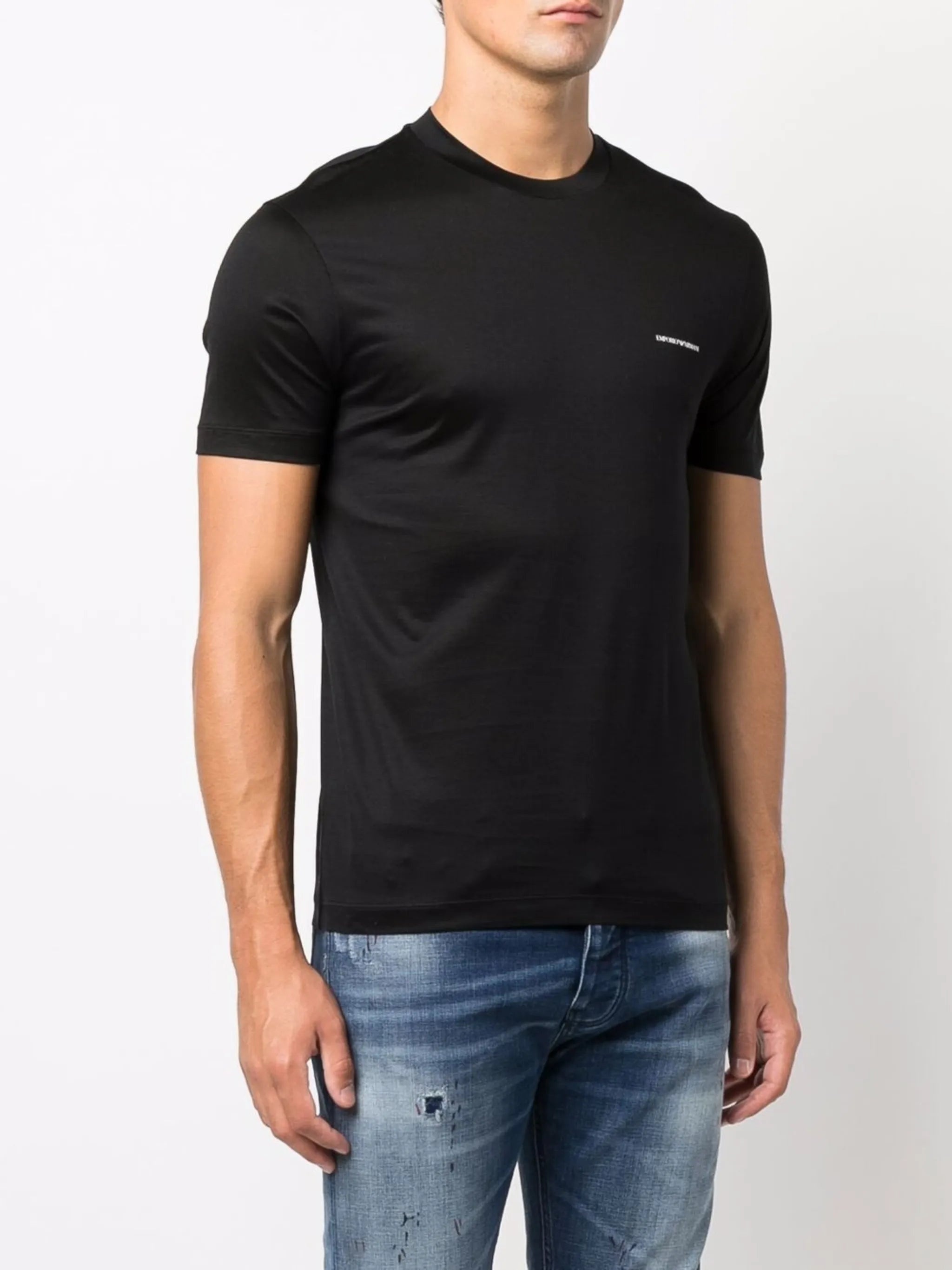 Emporio Armani Logo-print Crew Neck T-shirt - 2