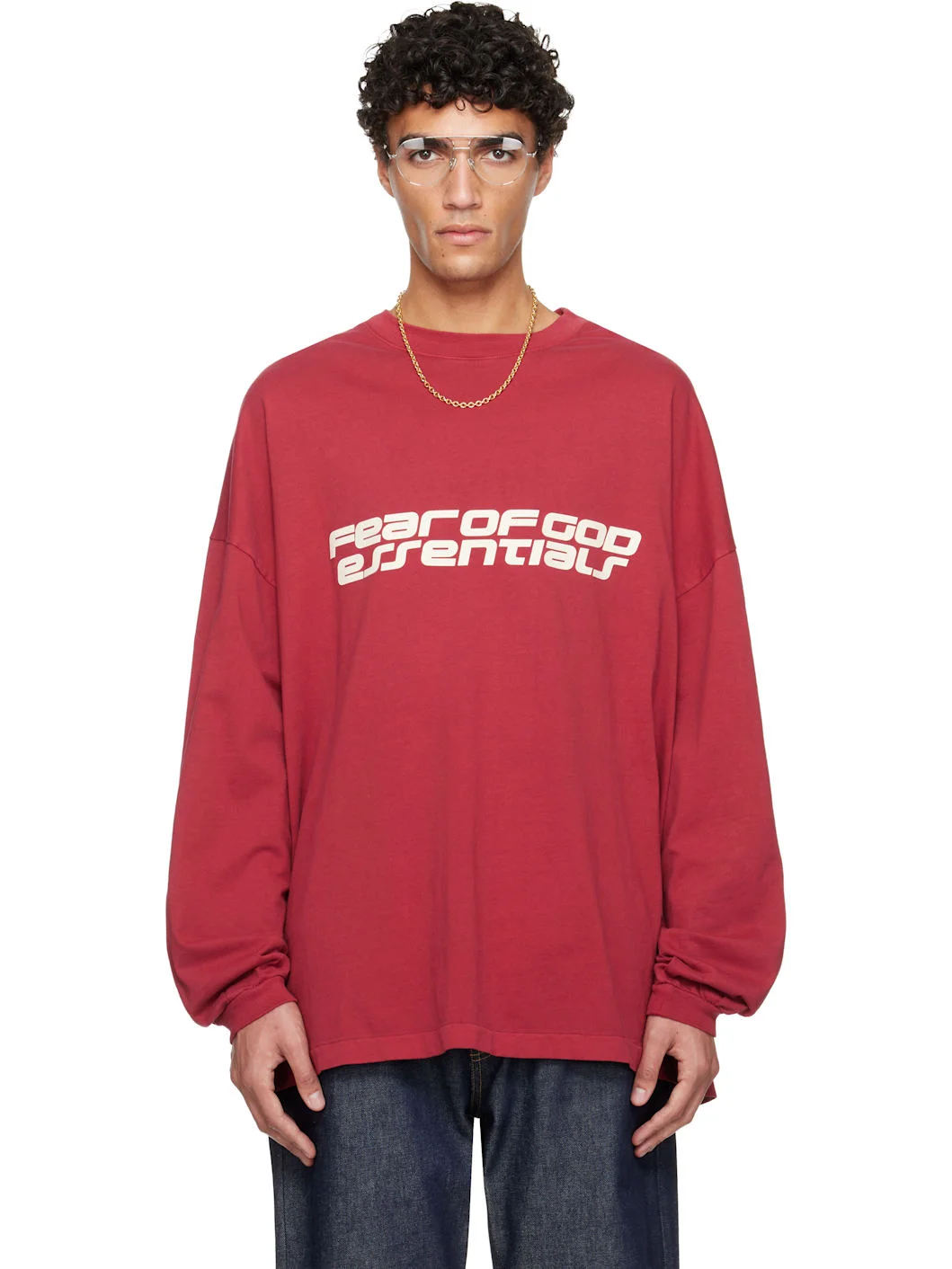 Red Holiday 90s Long Sleeve T-shirt - 1