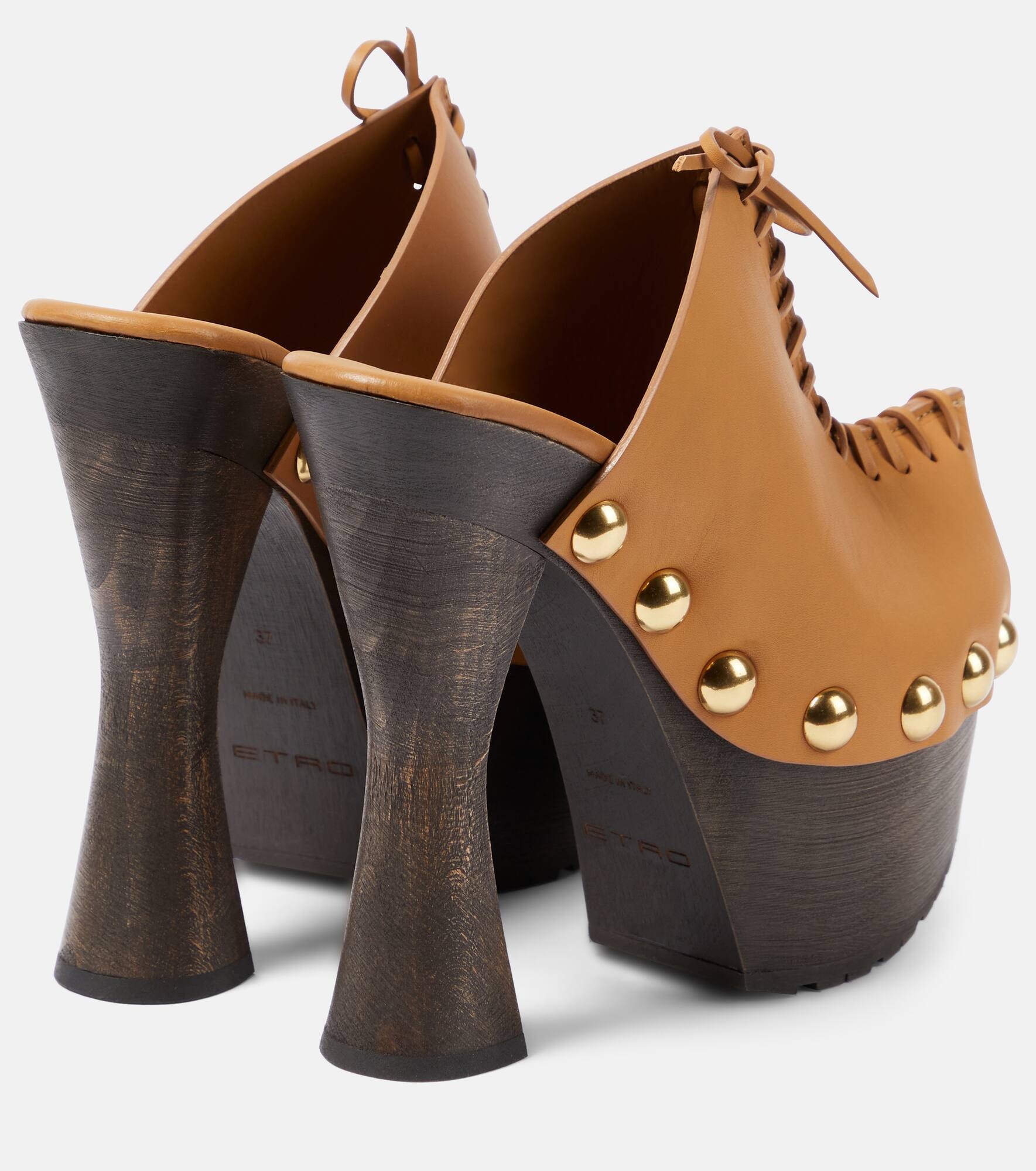 Plateau 90 leather pumps - 3