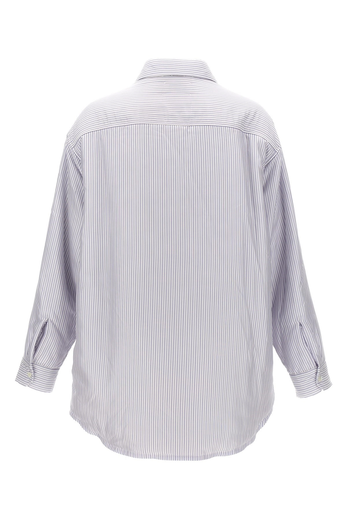 Striped shirt jacket - 3
