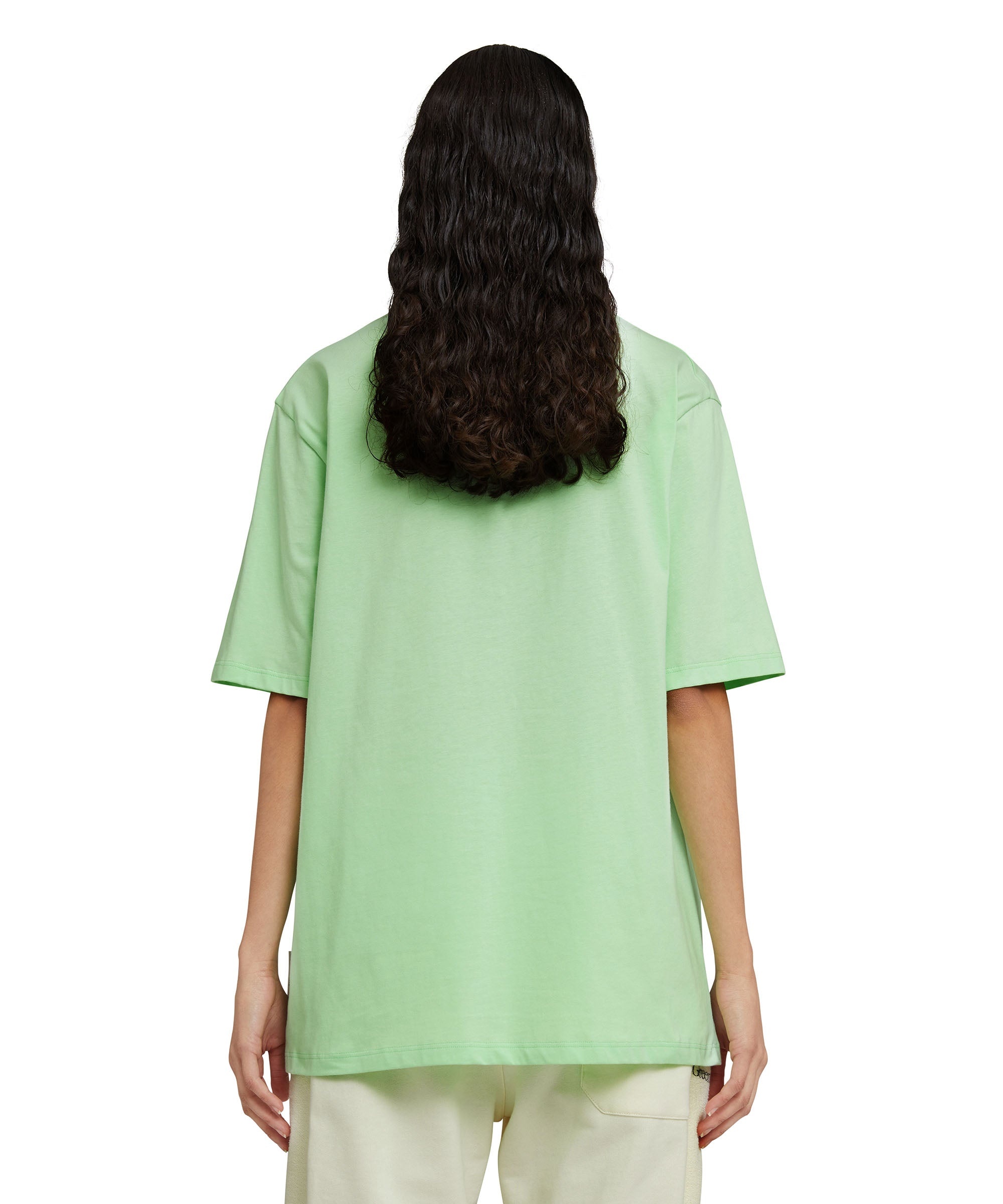 Organic cotton crewneck t-shirt from the MSGM Fantastic Green Capsule - 4