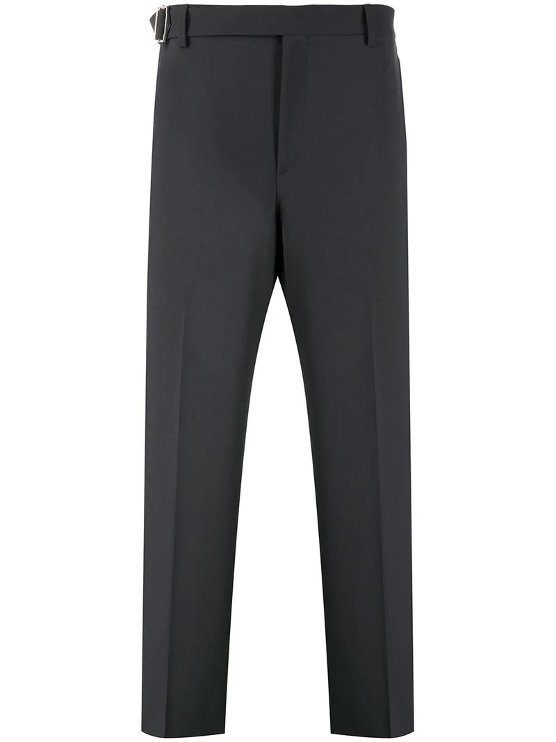 belted tailored cut trousers 1