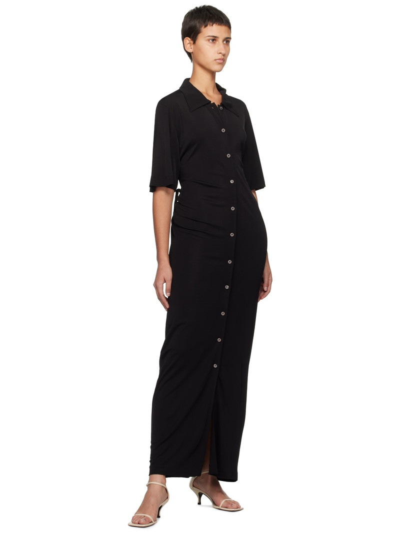 BITE Studios Black Naked Back Maxi Dress outlook