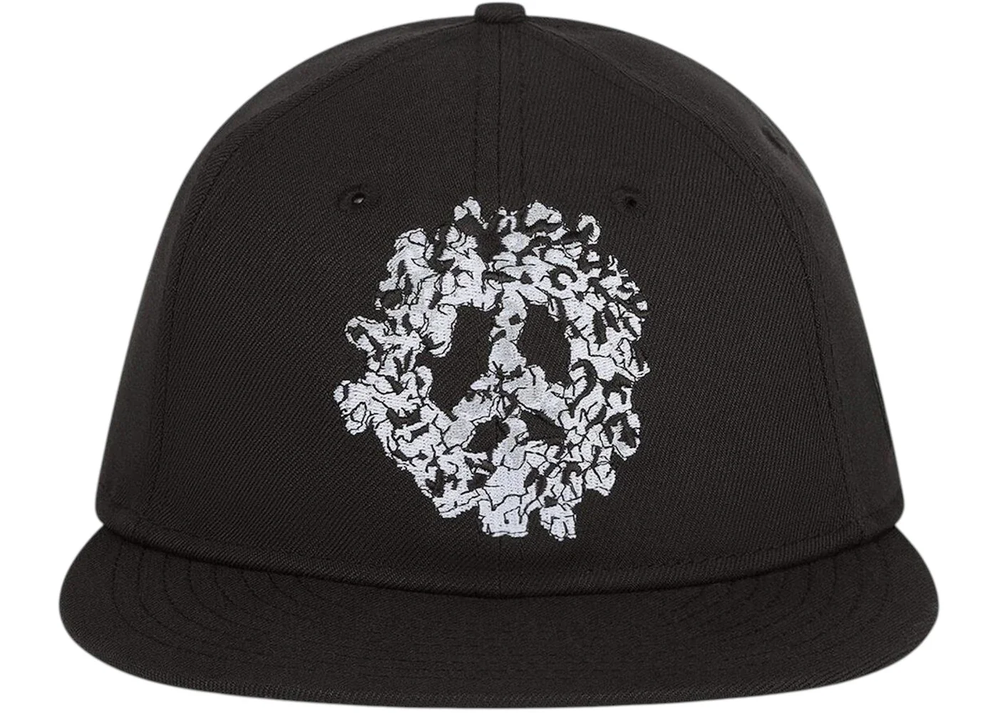 Denim Tears Denim Tears Peace Wreath Snapback Cap Black - 1