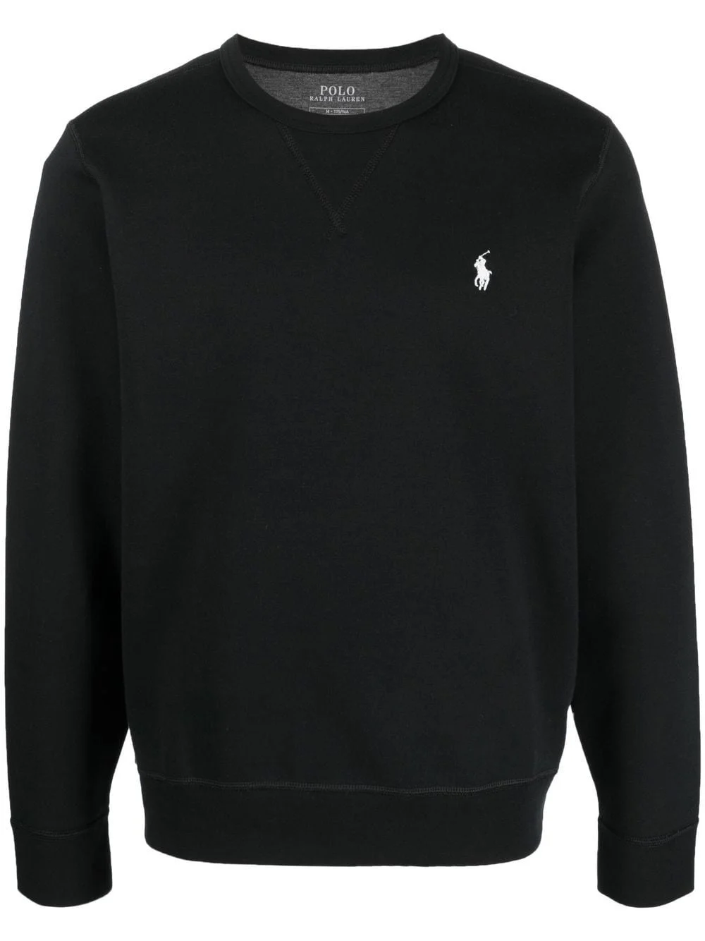 embroidered-logo crew neck jumper - 1