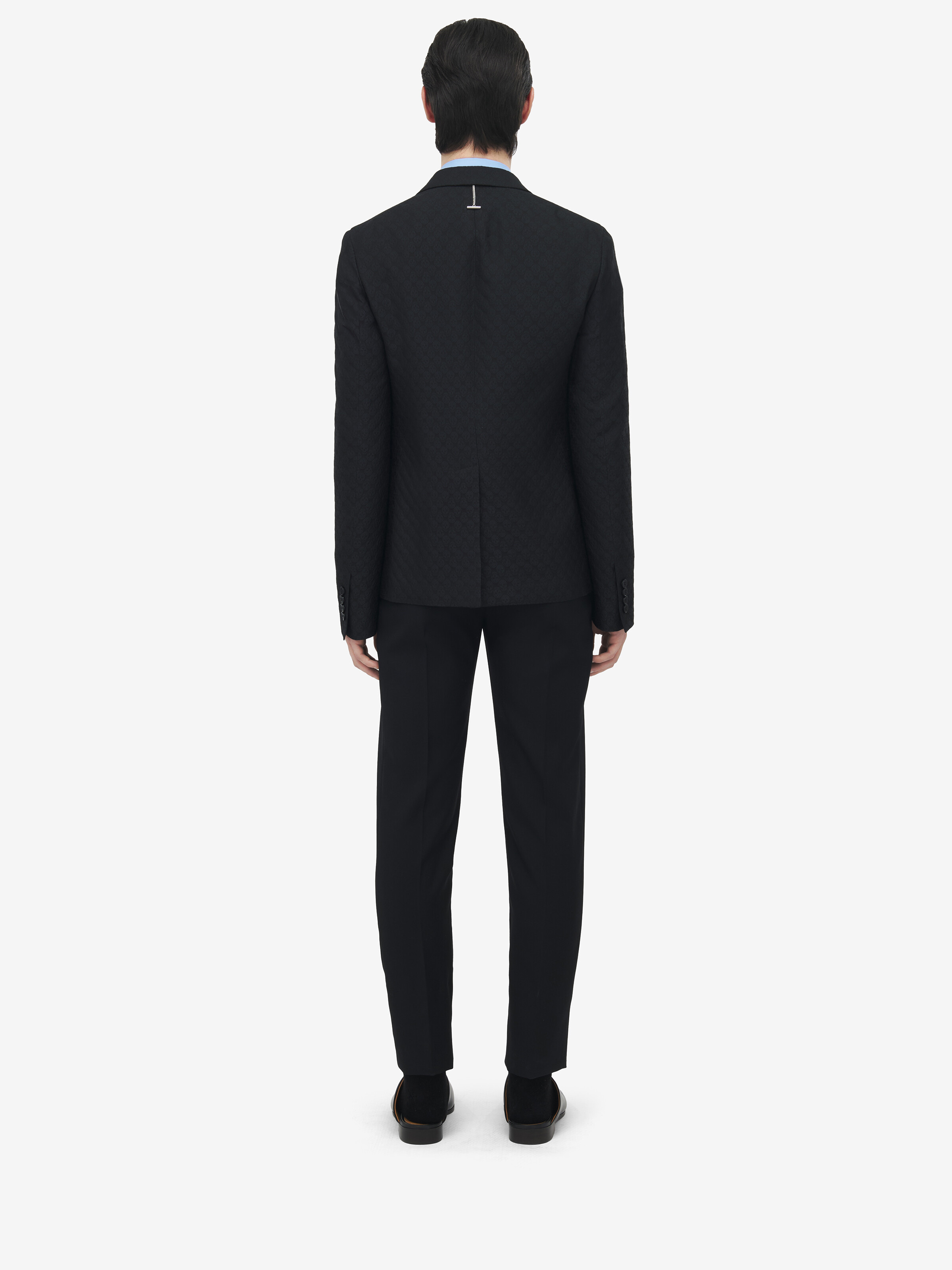 Skull Jacquard Deconstructed Jacket - 5