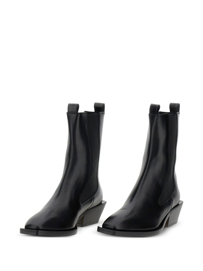 Aeyde leather pointed-toe boots outlook