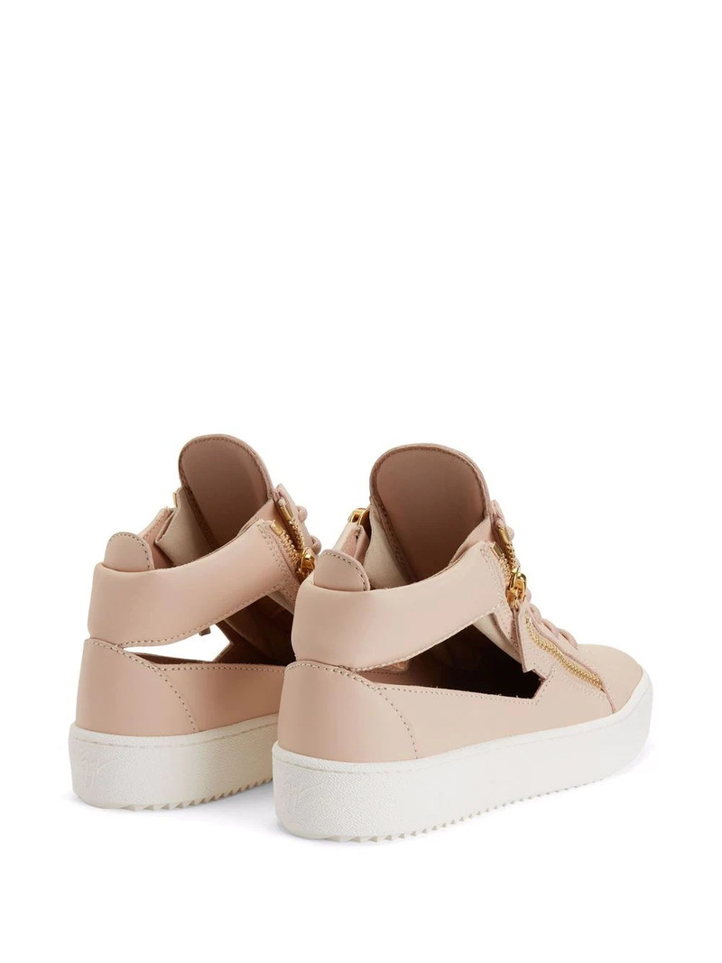 Kriss cut-out low-top sneakers 3