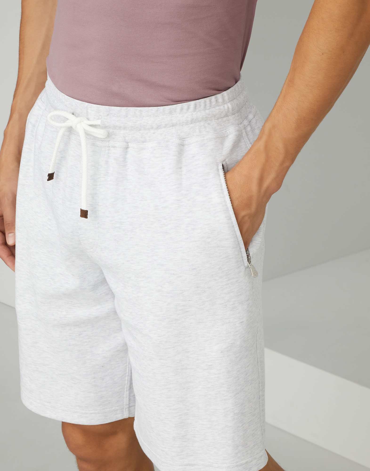 Techno cotton French terry Bermuda shorts - 3