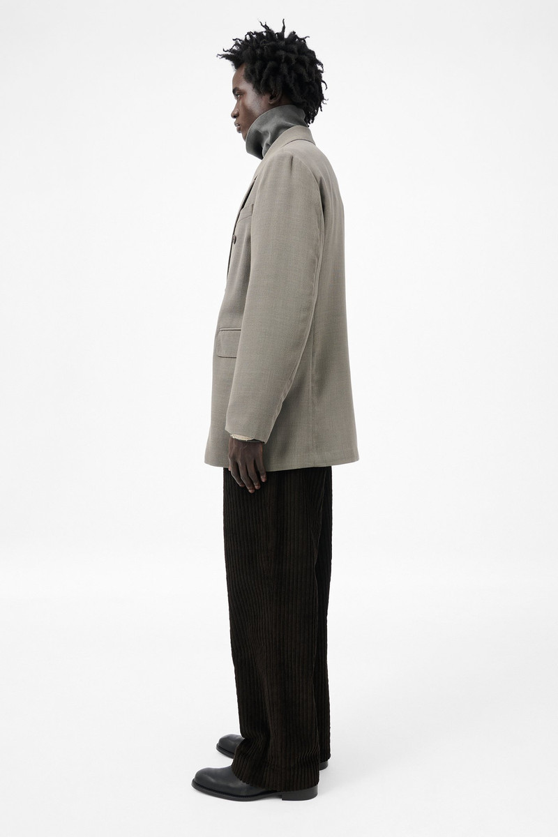 Sharp DB Blazer Double Grey Weave Wool 5