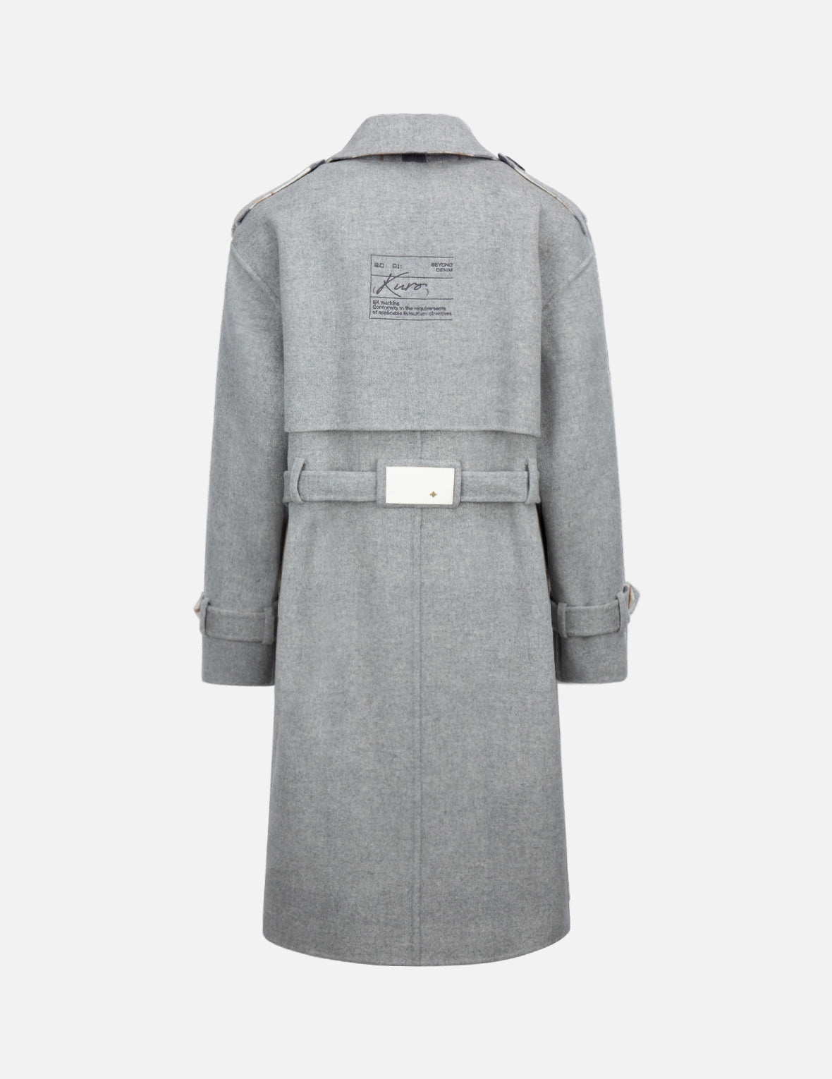 Reversible Wool Trench Coat - 2