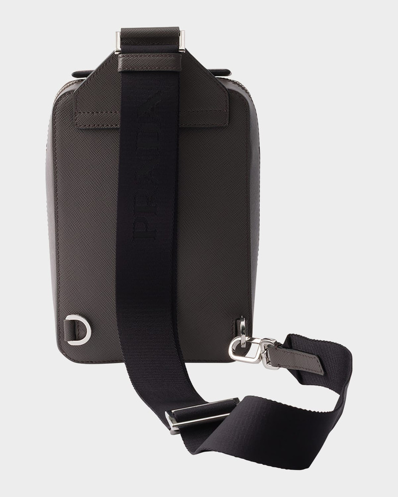 Prada Brique Saffiano Leather Crossbody Bag outlook