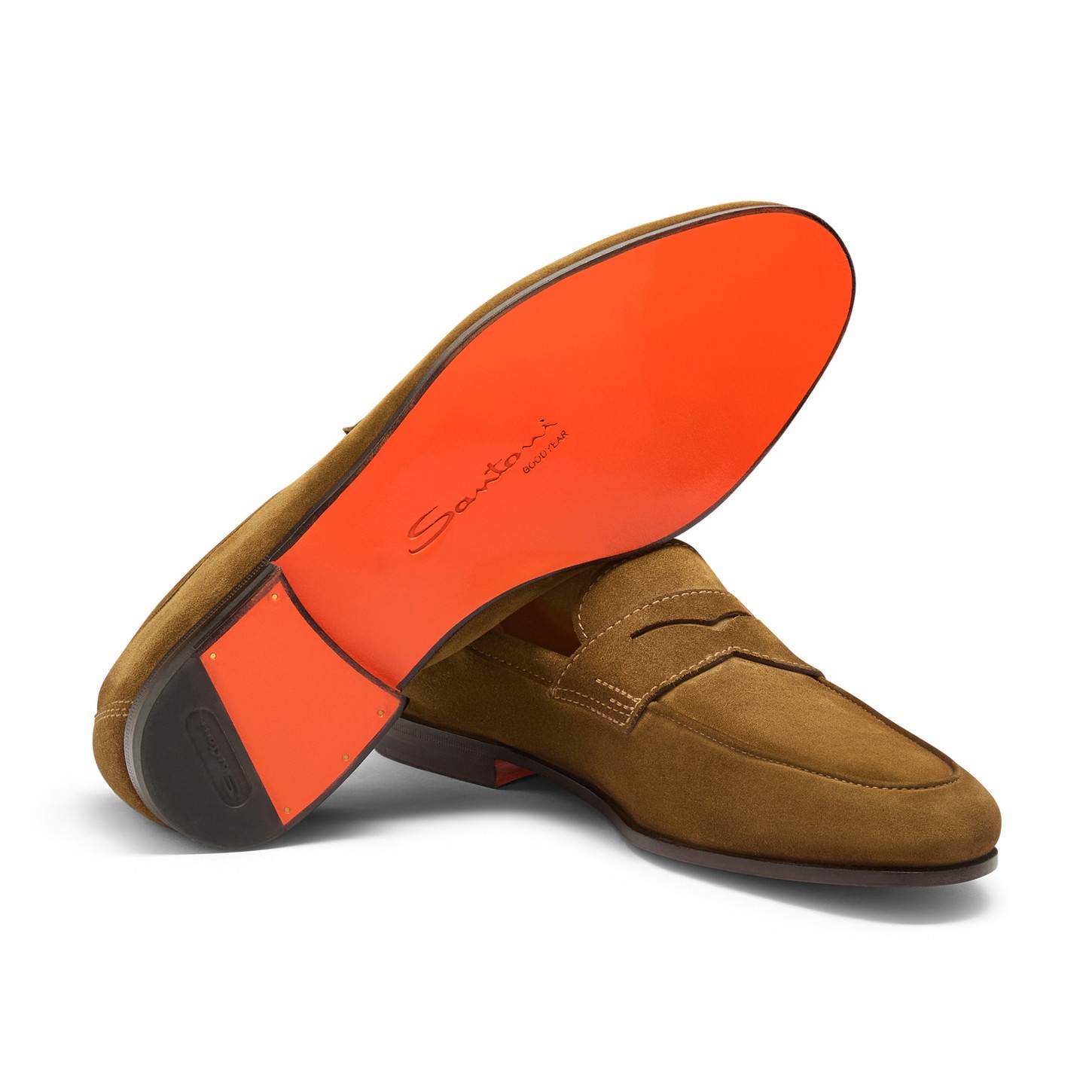 Men's light brown suede Carlo loafer - 4