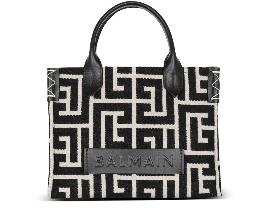 B-Army bag in monogrammed jacquard and leather - 1