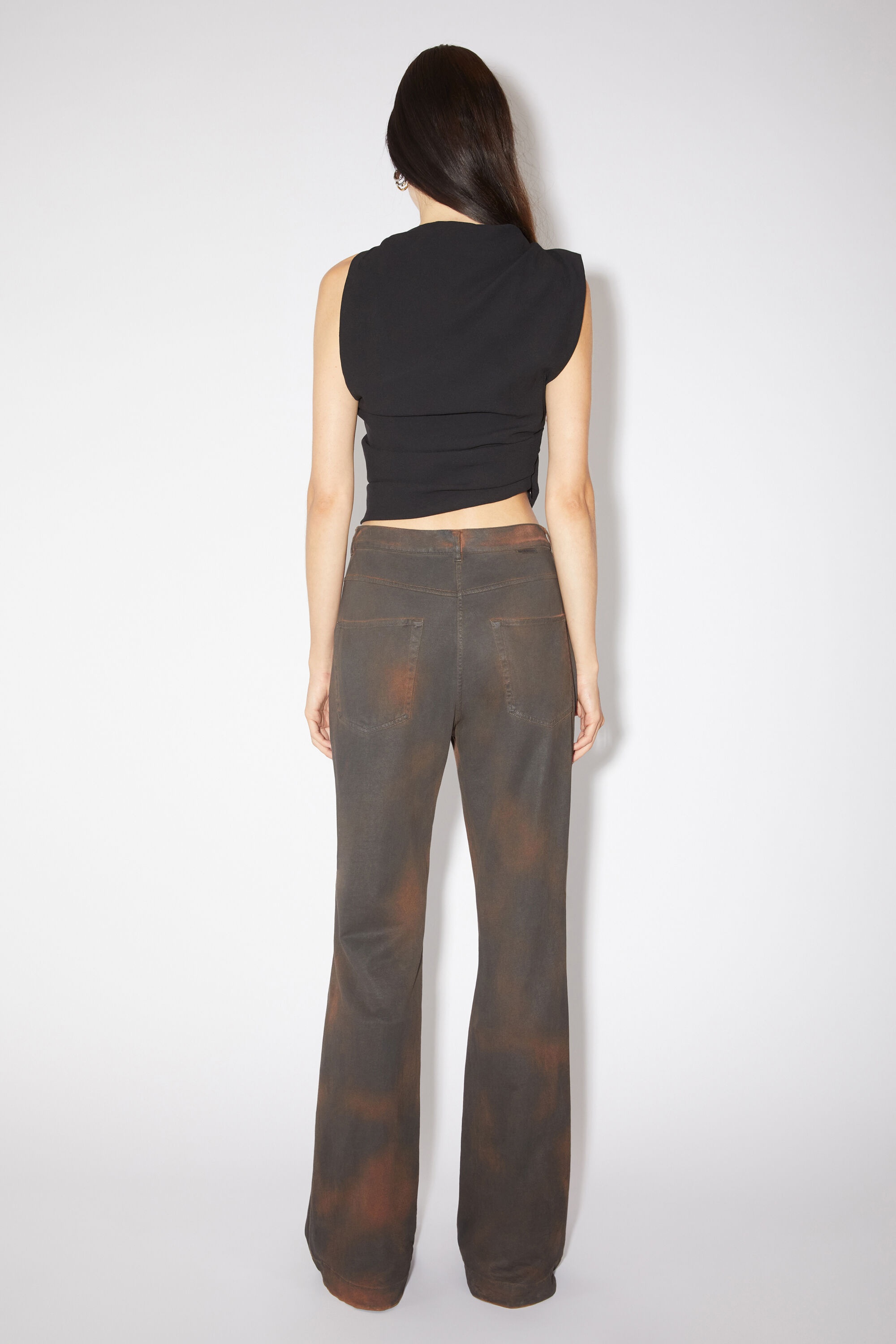 Dyed jersey trousers - Caramel brown - 3