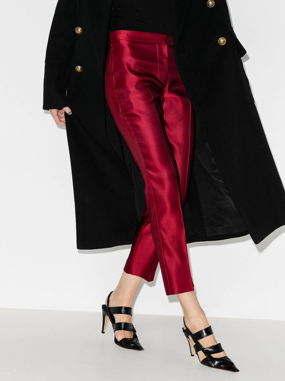 mid-rise cropped trousers - 2