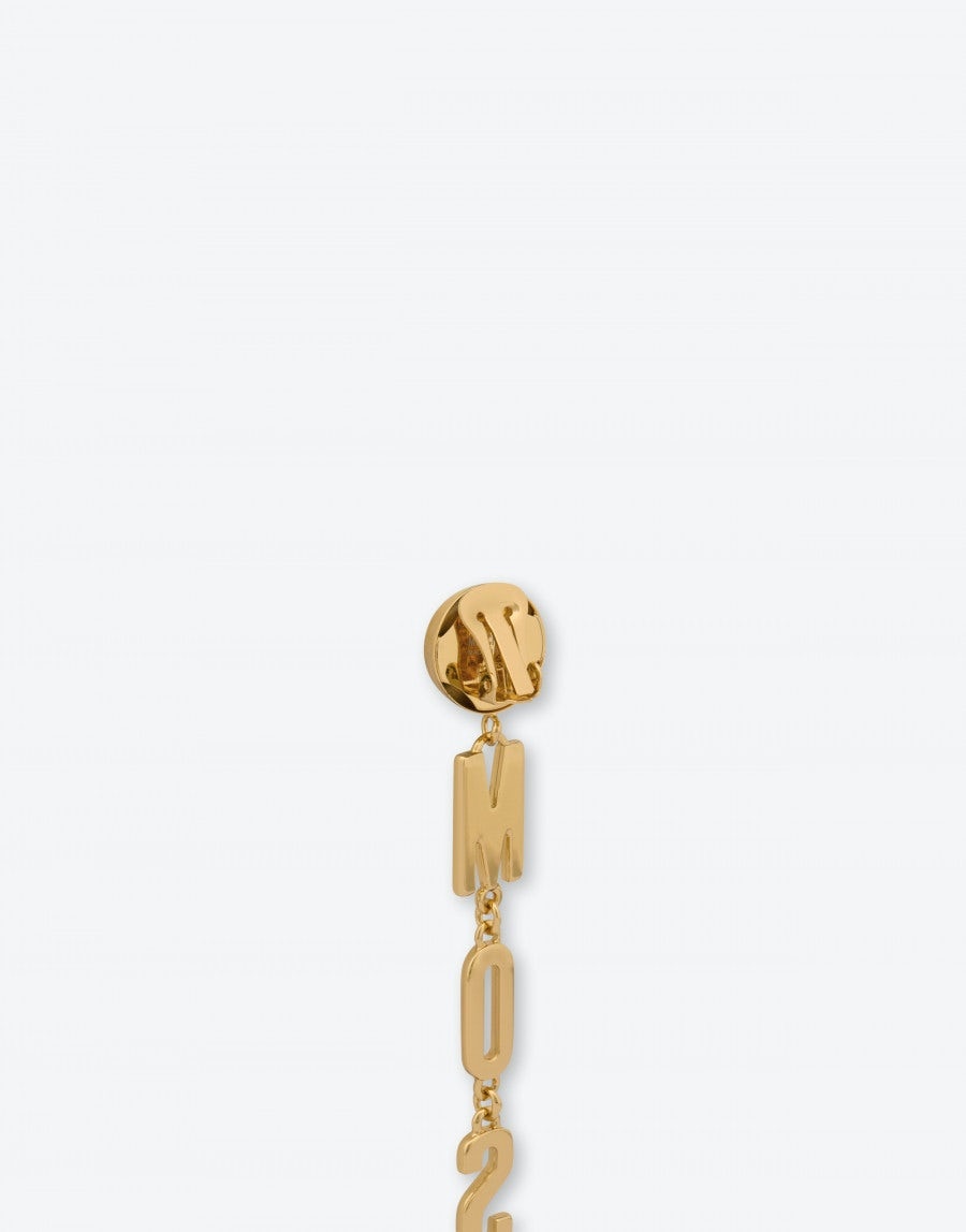 LETTERING LOGO DROP EARRINGS - 3