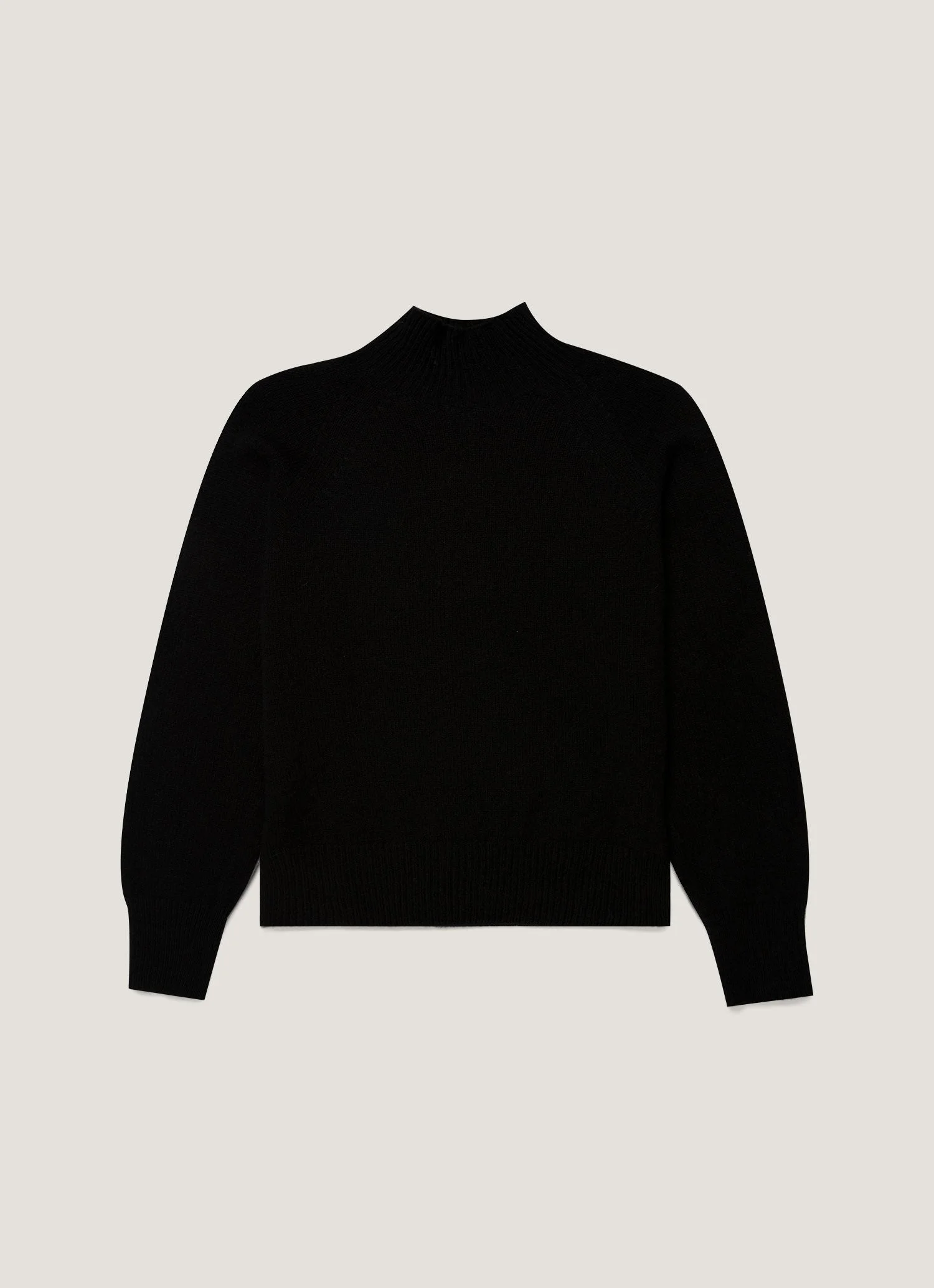 Lambswool Funnel Neck Jumper - 1