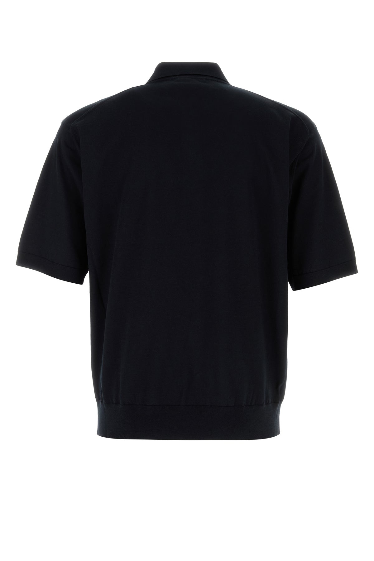 Midnight blue cotton polo shirt - 2