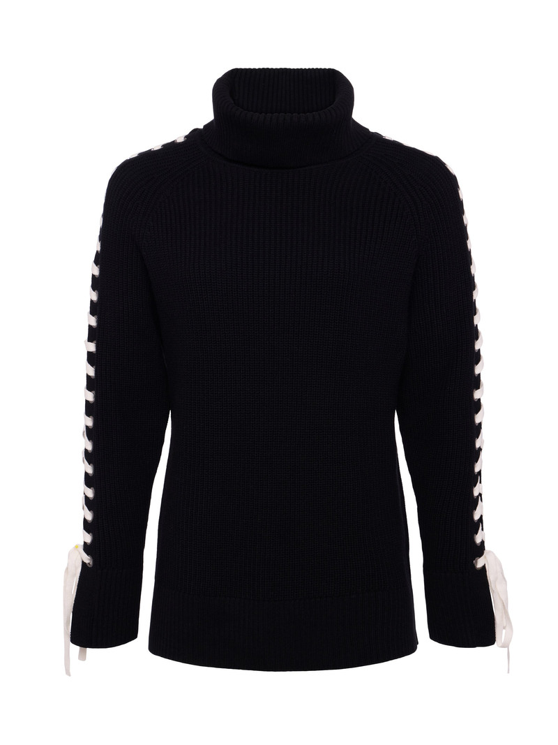 Nola Lace-Up Turtleneck 1