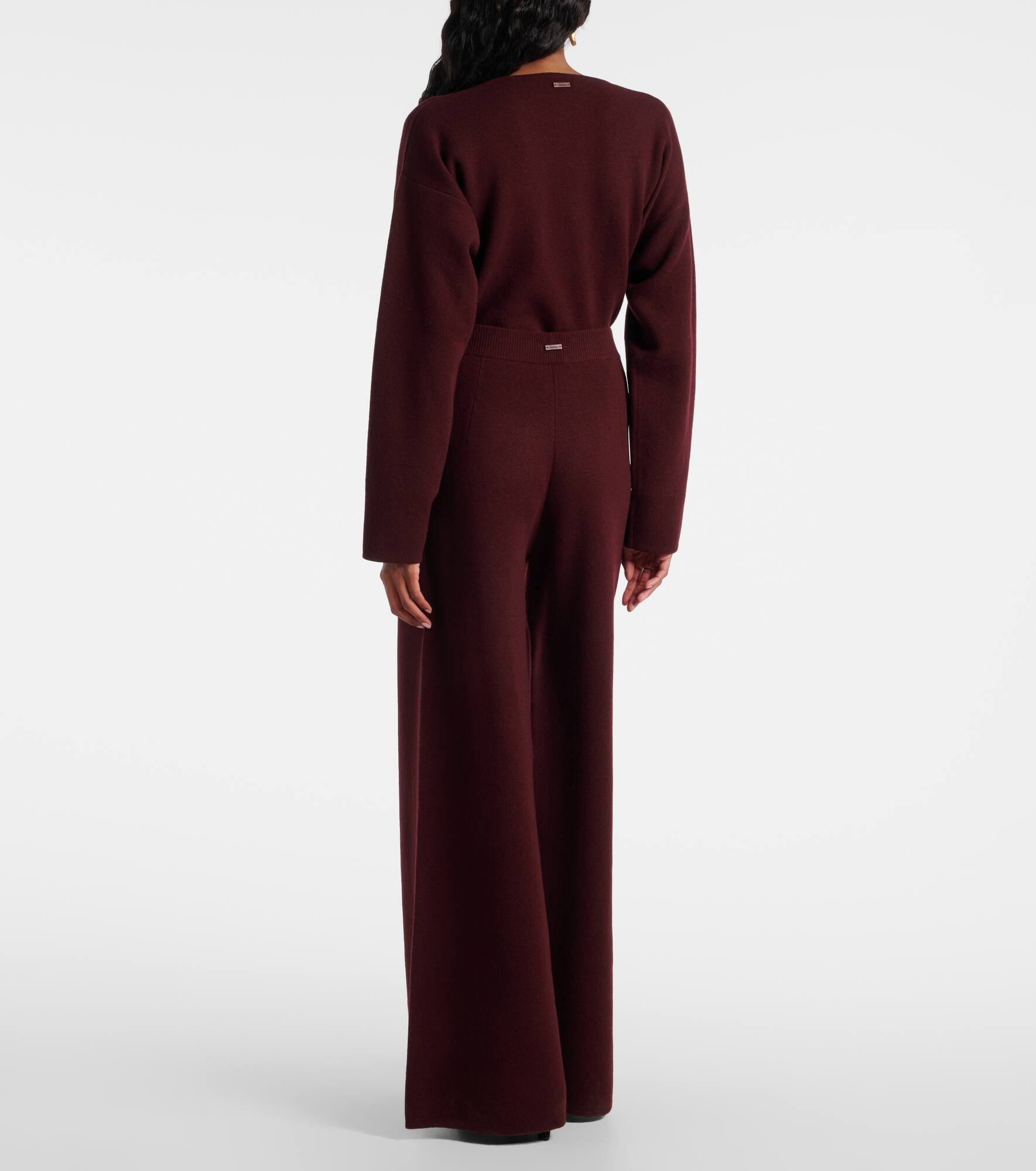 Judy wool and cashmere wide-leg pants - 3