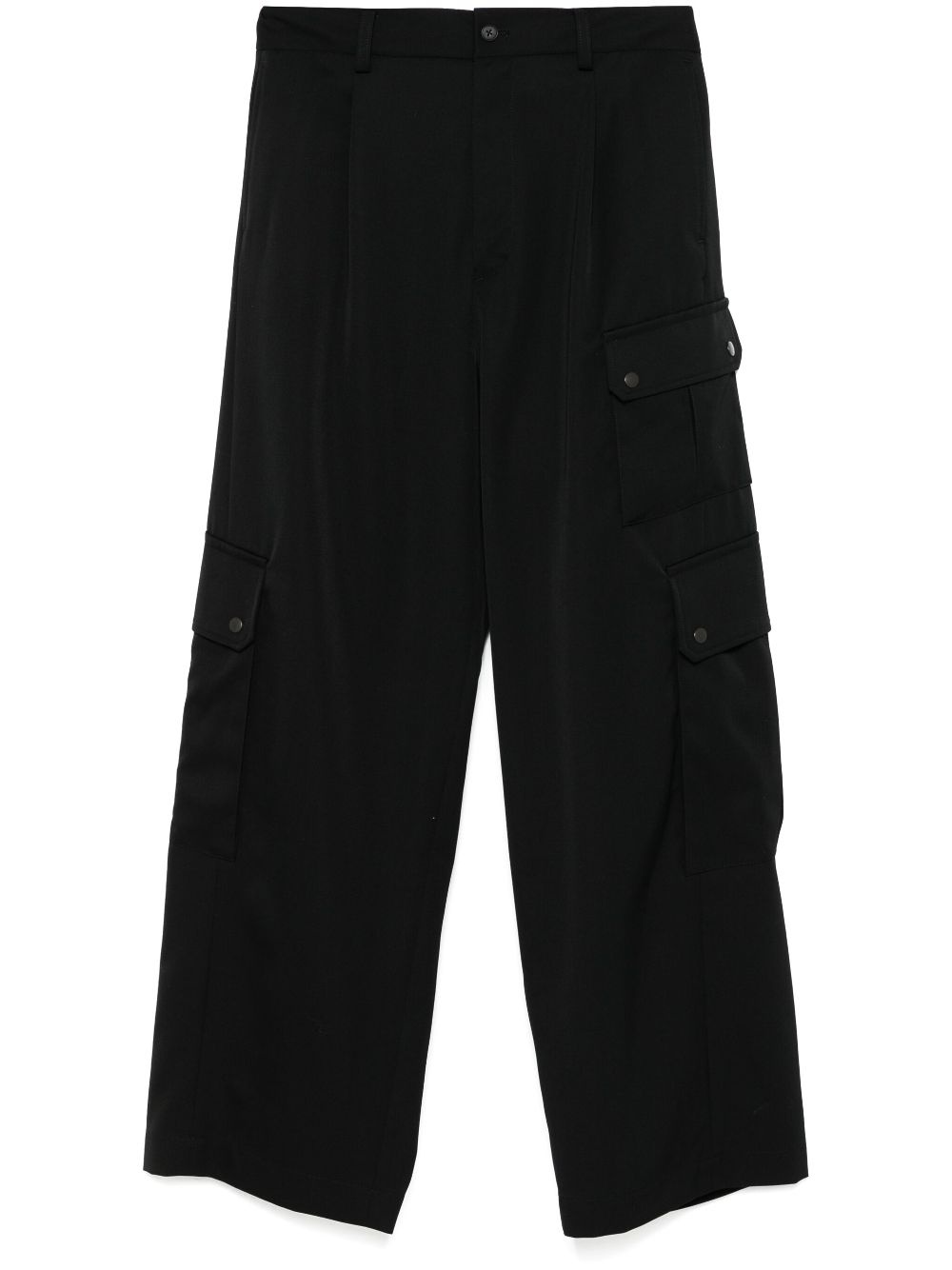wide-leg cargo pants - 1
