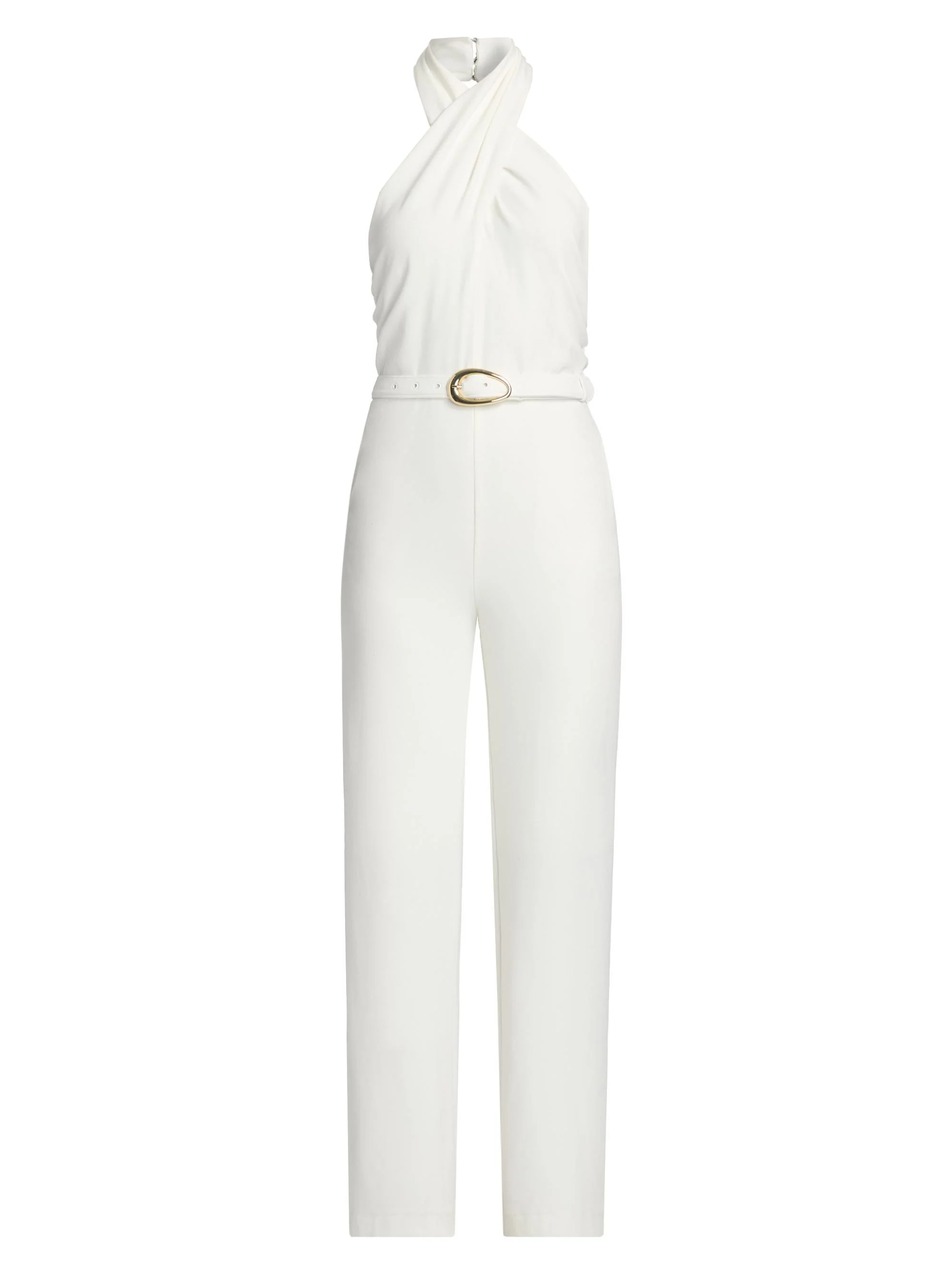 Women's Hallie Lightweight Crepe Jumpsuit - White - 1