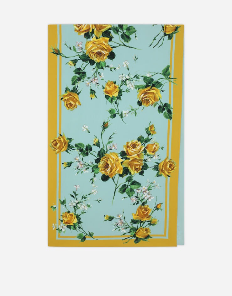Rose-print charmeuse hijab - 3