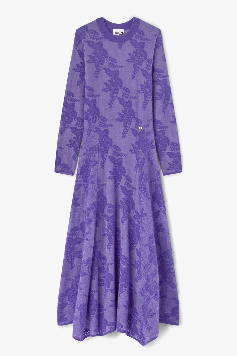 PURPLE SHEER FLOWER DRESS 1