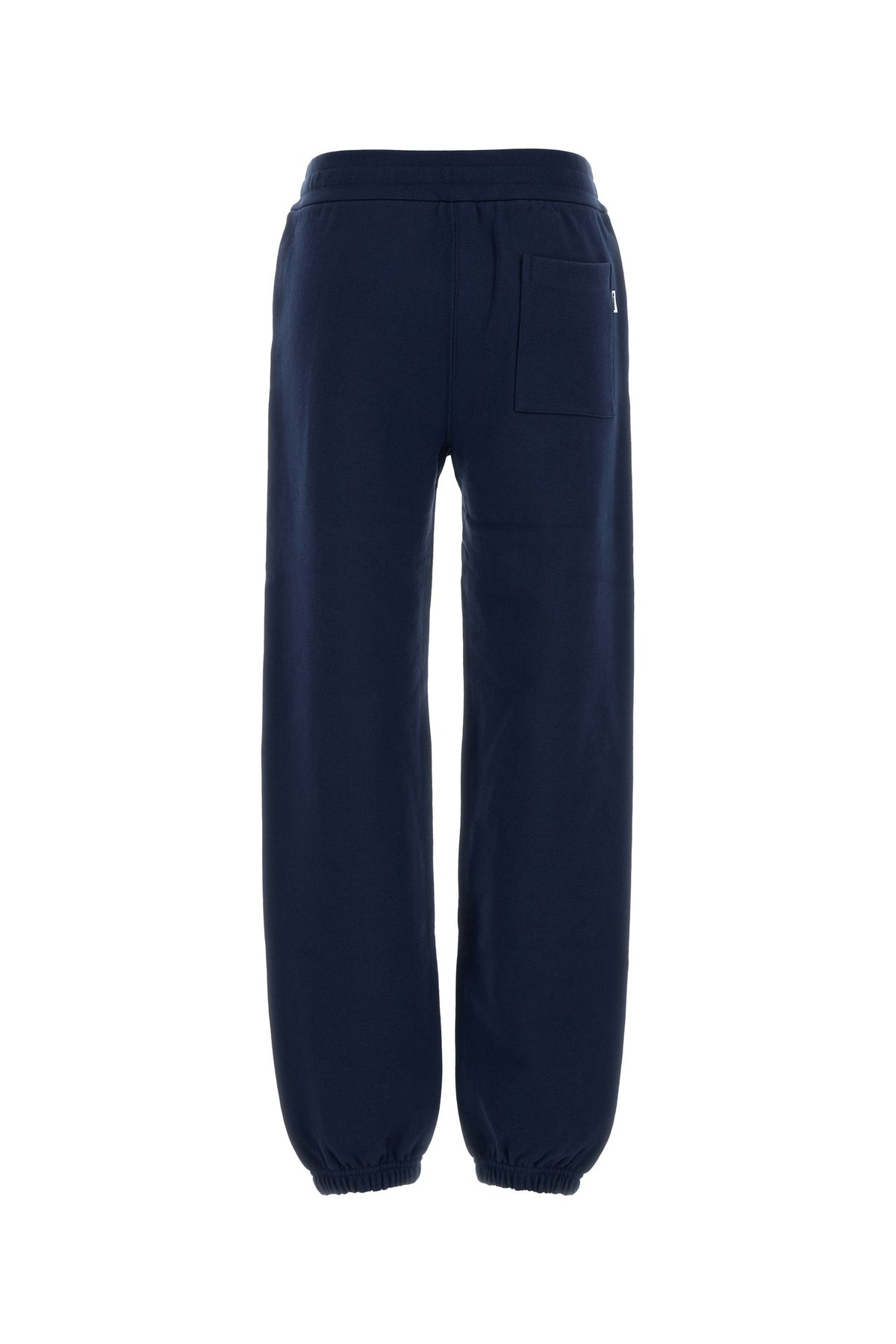 Navy blue cotton joggers - 2