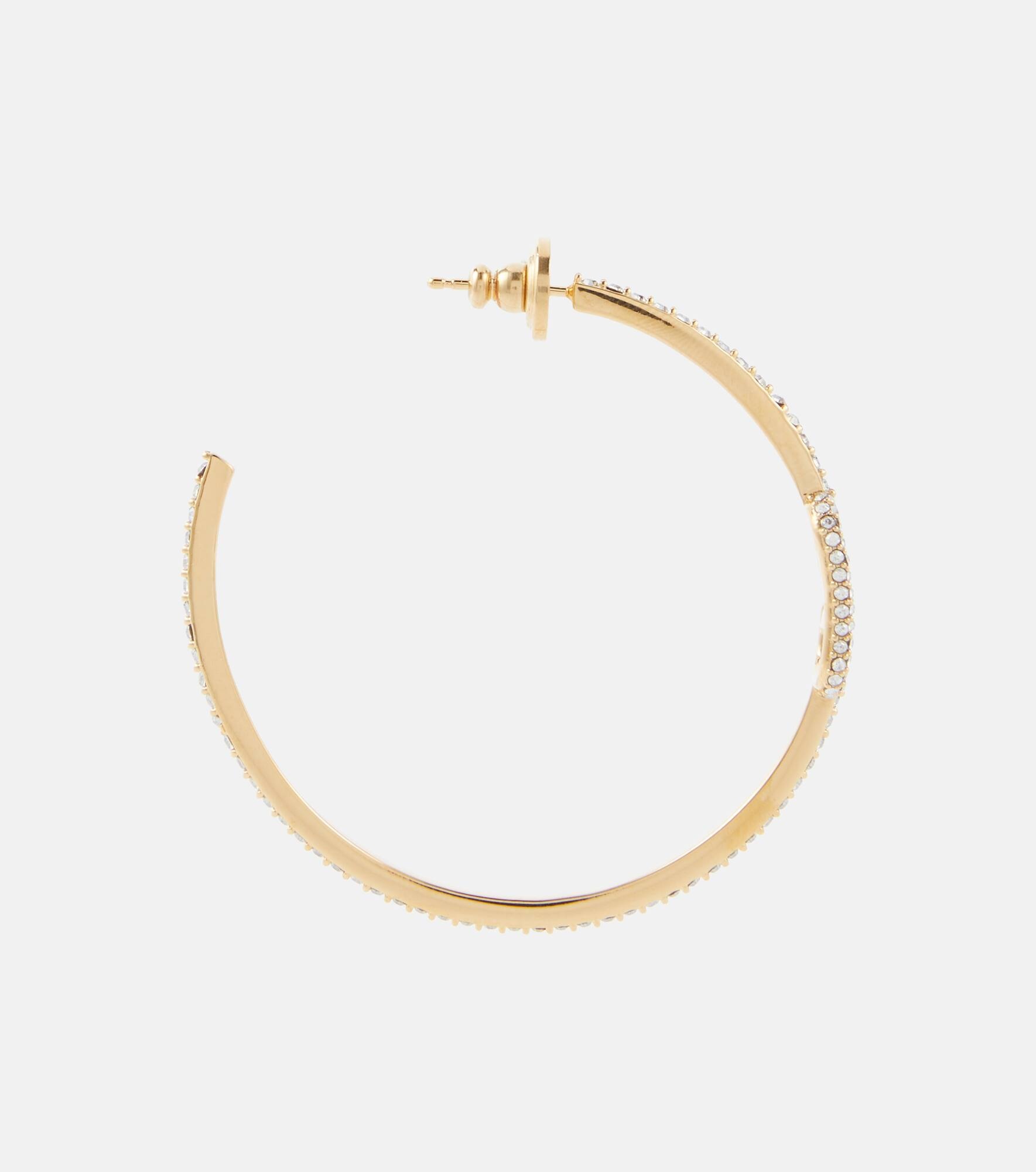 VLogo Signature embellished earrings - 2